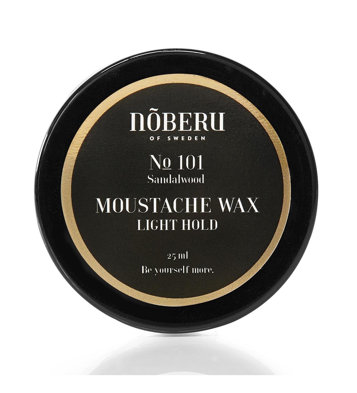 Noeberu of Sweden Noeberu Moustache Wax Light Hold Sandalwood 25ml