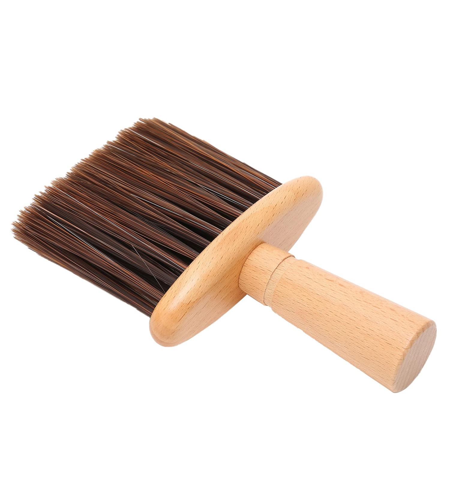 Qukaim Neck Duster Hair Cutting Brush Neck Duster Professional Barber Face Cleaning Hairbrush Brownfor Beard Trimming and Hair Cutting - Buy Online on GoSupps.com