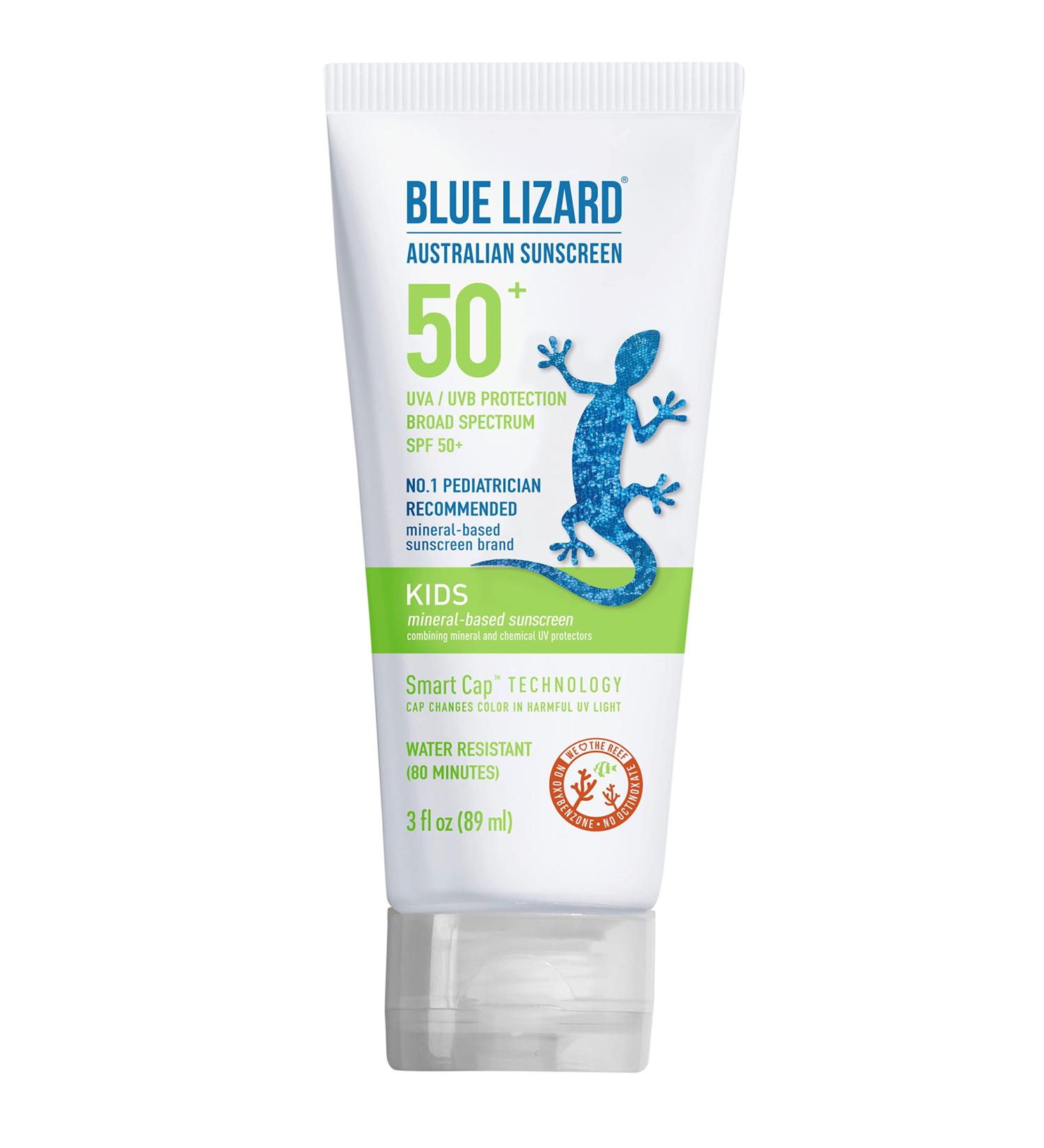 BLUE LIZARD Kids Mineral-Based Sunscreen Lotion - SPF 50+ - 3 oz - Buy Online on GoSupps.com