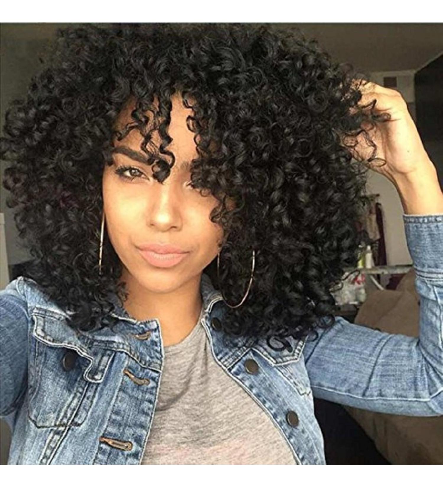 Curly Hair Wigs for Black Women - Natural Kinky Afro Wigs Lace Front & Synthetic Options - Buy Online on GoSupps.com