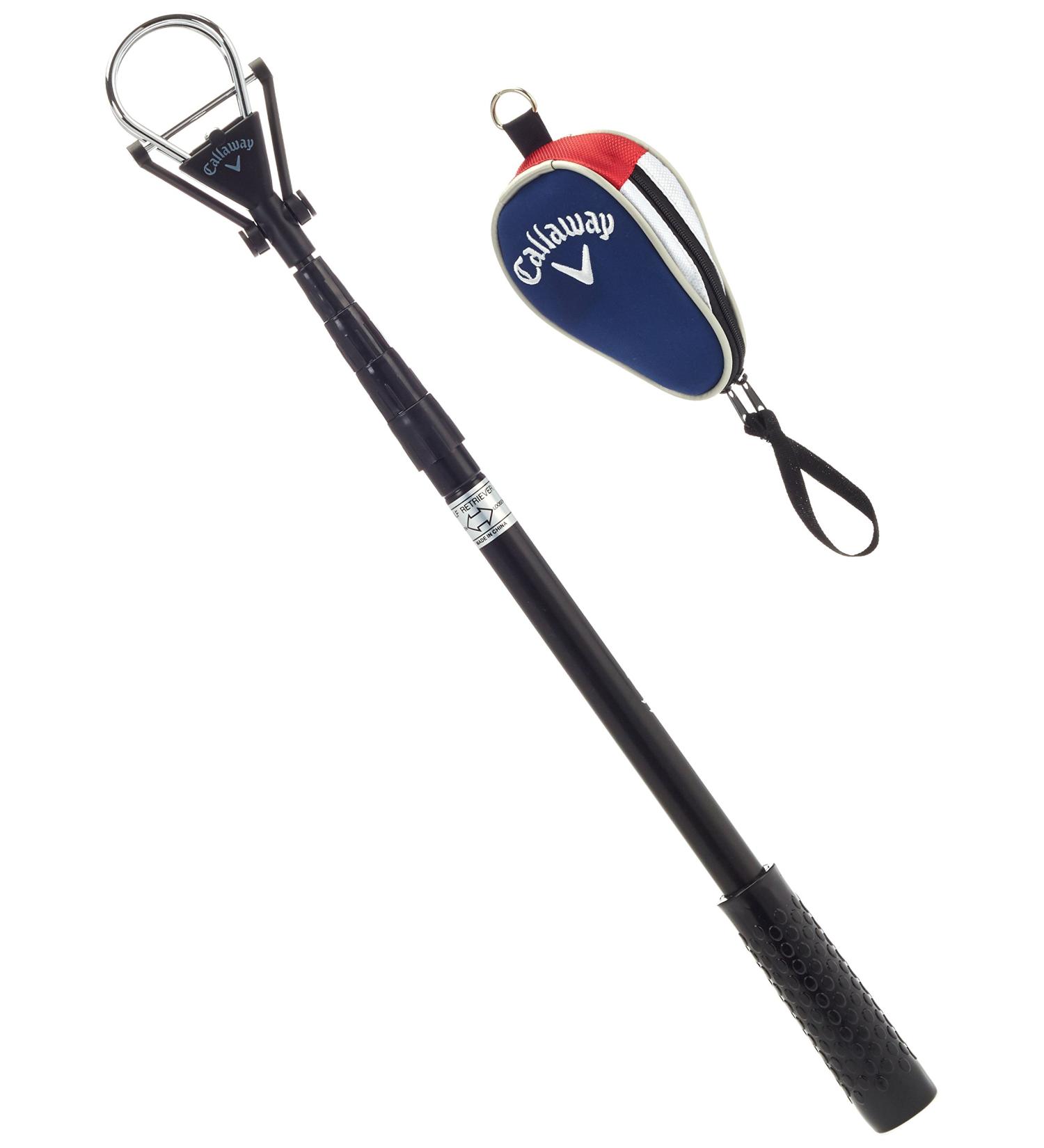 Callaway Golf Ball Retriever - Telescopic 15ft with Dual-Zip Headcover - Buy Online on GoSupps.com