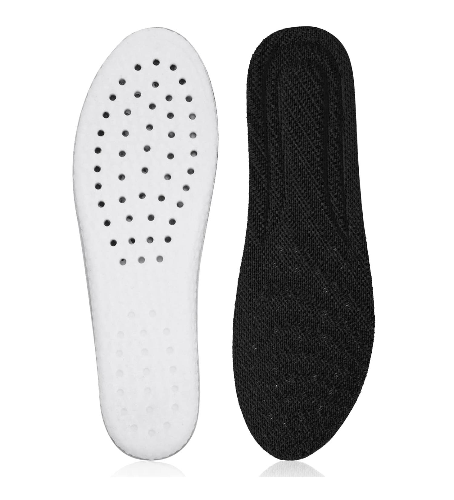 Memory Foam Cropable Comfort Insoles for Women US 5-8 - Shock Absorption Support Pads - Breathable Sports Insoles - Black - Buy Online on GoSupps.com