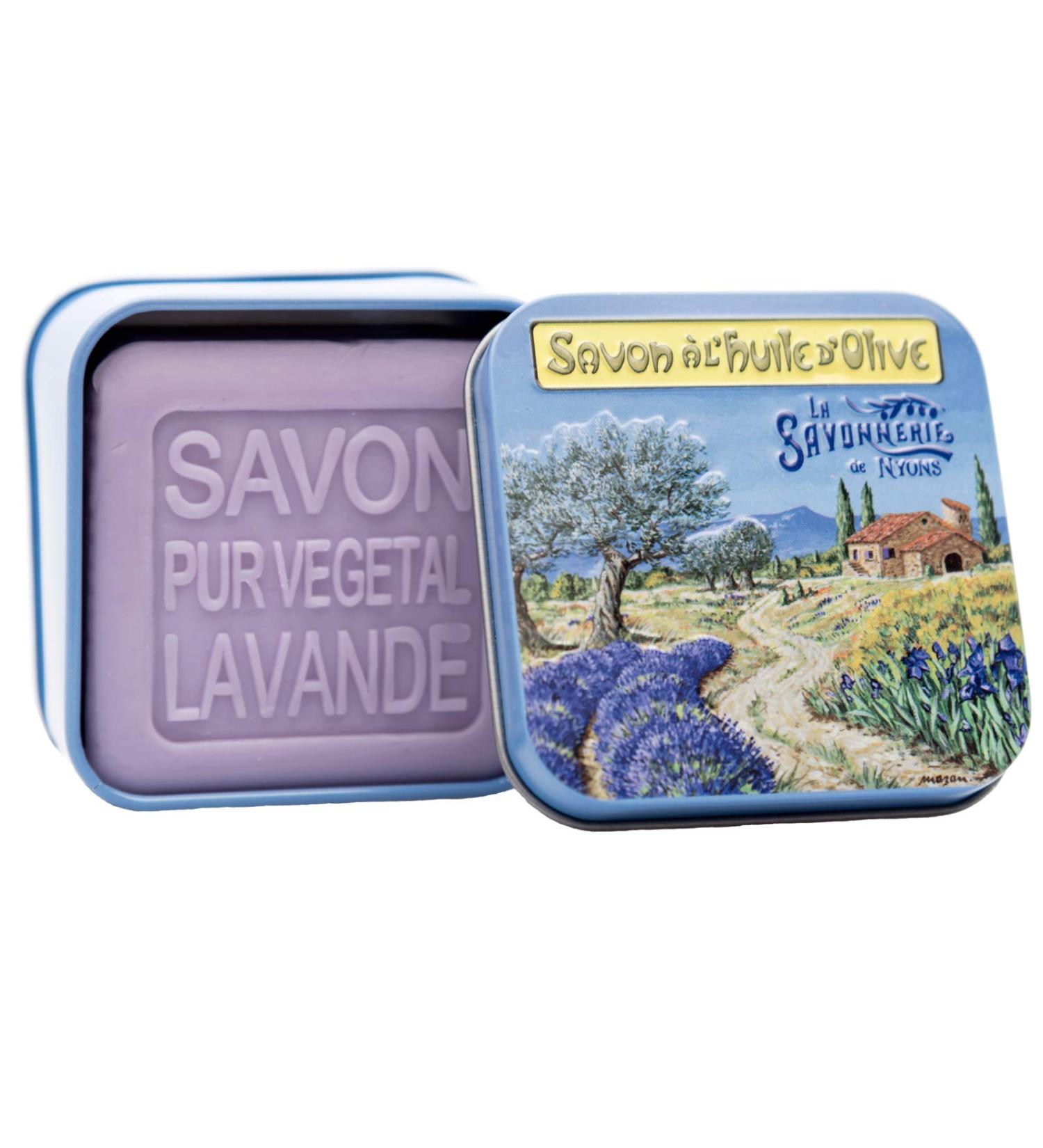 Provencal Landscape Soap Tin 3.5 oz - Luxurious French Handmade Soap | International Shipping Available - Buy Online on GoSupps.com