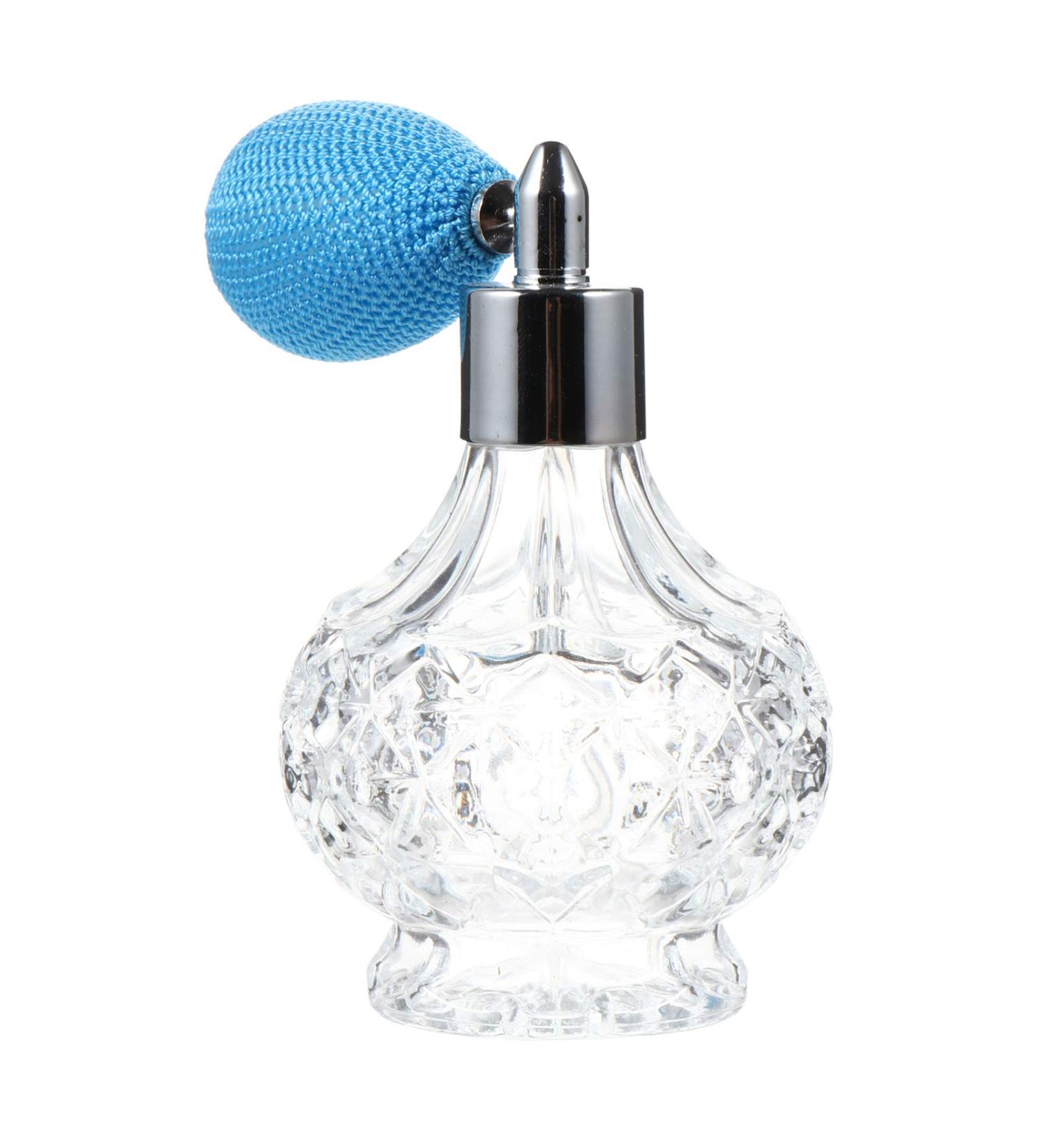 minkissy Perfume Glass Bottle Terrarium Fogger Liquid Containers Powder Spray Bottle Perfume Bottle Pump Refillable Perfume Glass Perfume Refillable Glass Bottle Vintage Glass Bottle 11x6x6cm Blue - Buy Online on GoSupps.com
