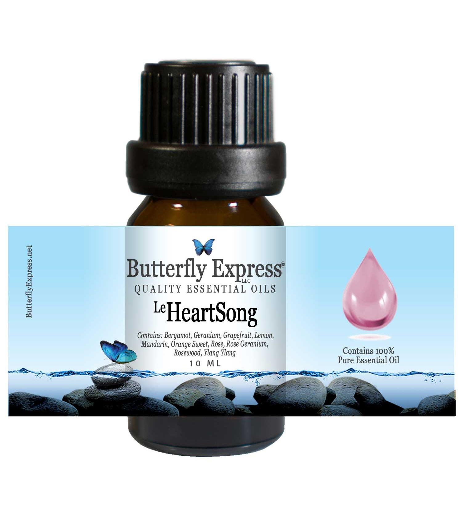 Le HeartSong Essential Oil Blend 10ml - 100% Pure - by Butterfly Express