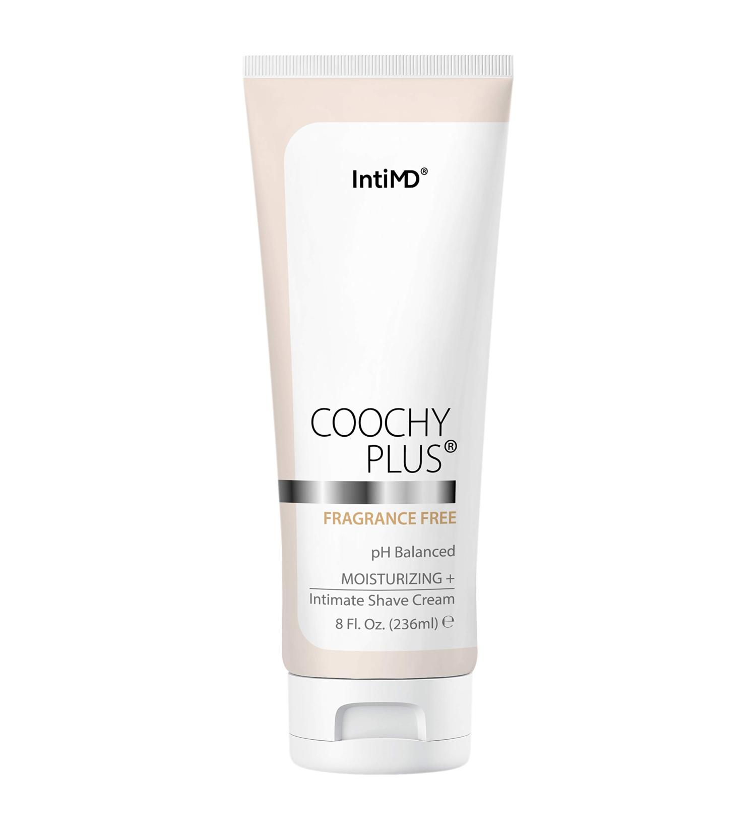 Fragrance-Free Coochy Plus Intimate Shaving Cream - Rash-Free, Prevents Razor Burns & Ingrown Hairs - 8oz - Buy Online on GoSupps.com