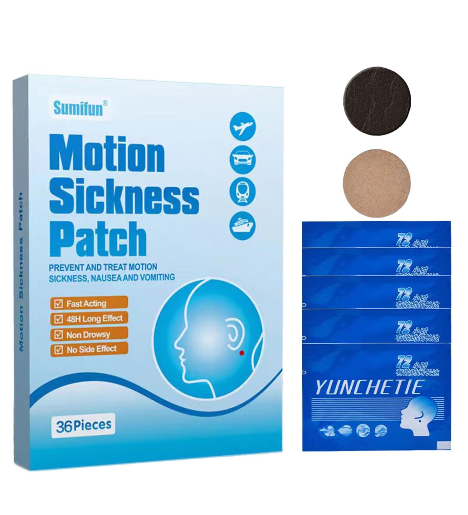 Quelless Motion Sickness Patches 36 Count - Sea Sickness Relief for Cruise Nausea and Vertigo - Behind-the-Ear Nausea Patches - Buy Online on GoSupps.com