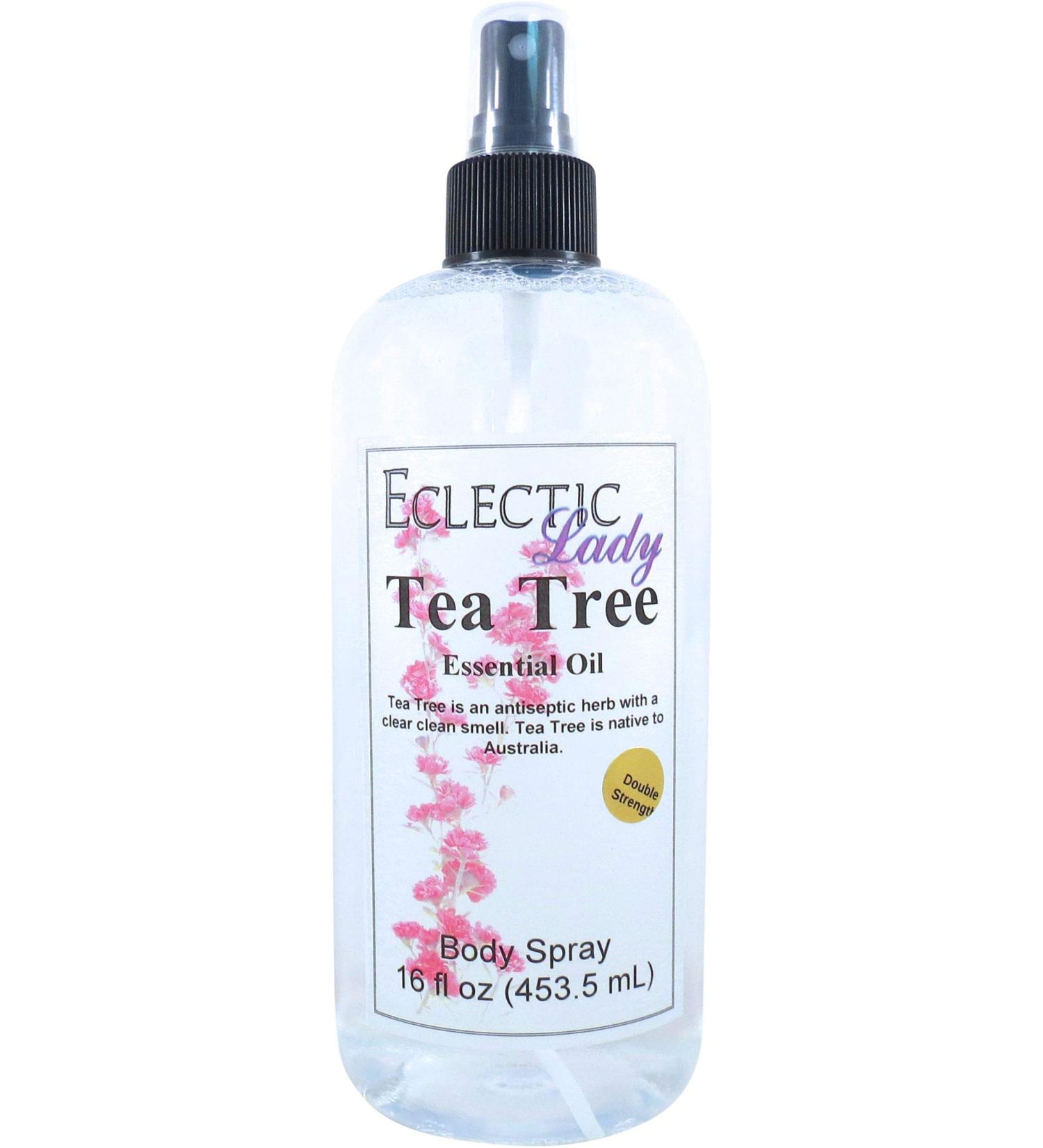 Tea Tree Essential Oil Body Spray (Double Strength) 16 ounces Body Mist for Women with Clean Light & Gentle Fragrance Long Lasting Perfume with Comforting Scent for Men & Women Cologne with Soft 16 Fluid Ounces (Double Strength) - Buy Online on GoSupps.com