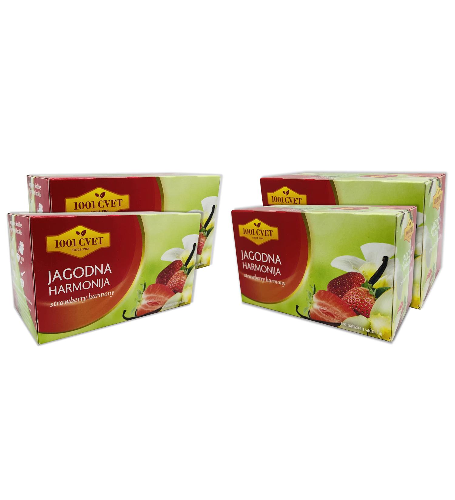  UPSY Alpine Fruit Tea Best herbal tea with the harmonious taste of strawberry 4 packs of 20 tea bags (80 tea bags) (strawberry herbal tea 80 tea bags) - Buy Online on GoSupps.com