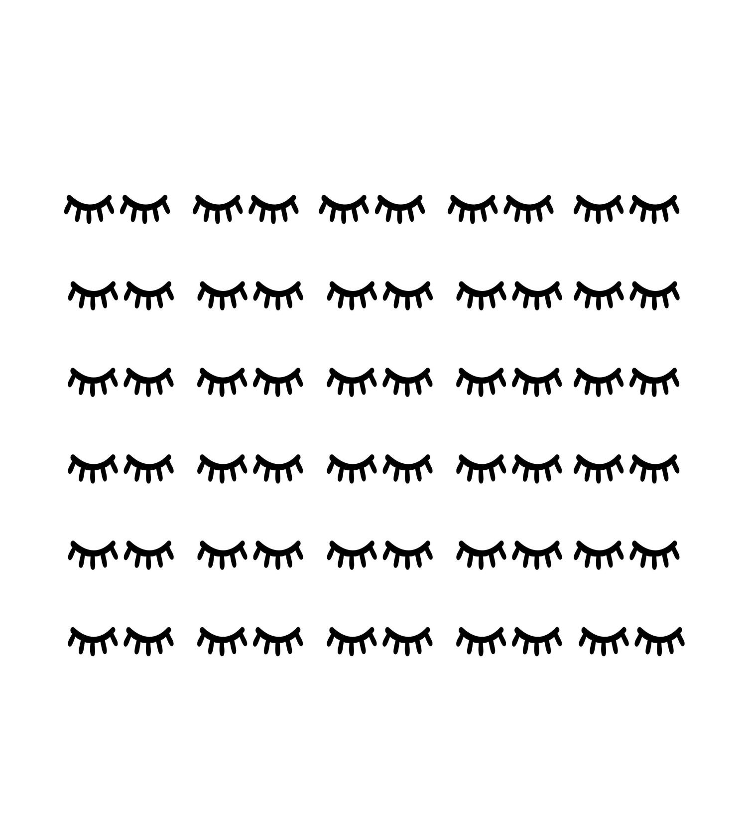 Eyelashes Unicorn Sleepy Eyes Lash Stickers Decal Perfect for Craft Home Decor Gold or Black Available Design 5 (1.5cm - 30x Pairs Eyelashes Black Gloss) - Buy Online on GoSupps.com