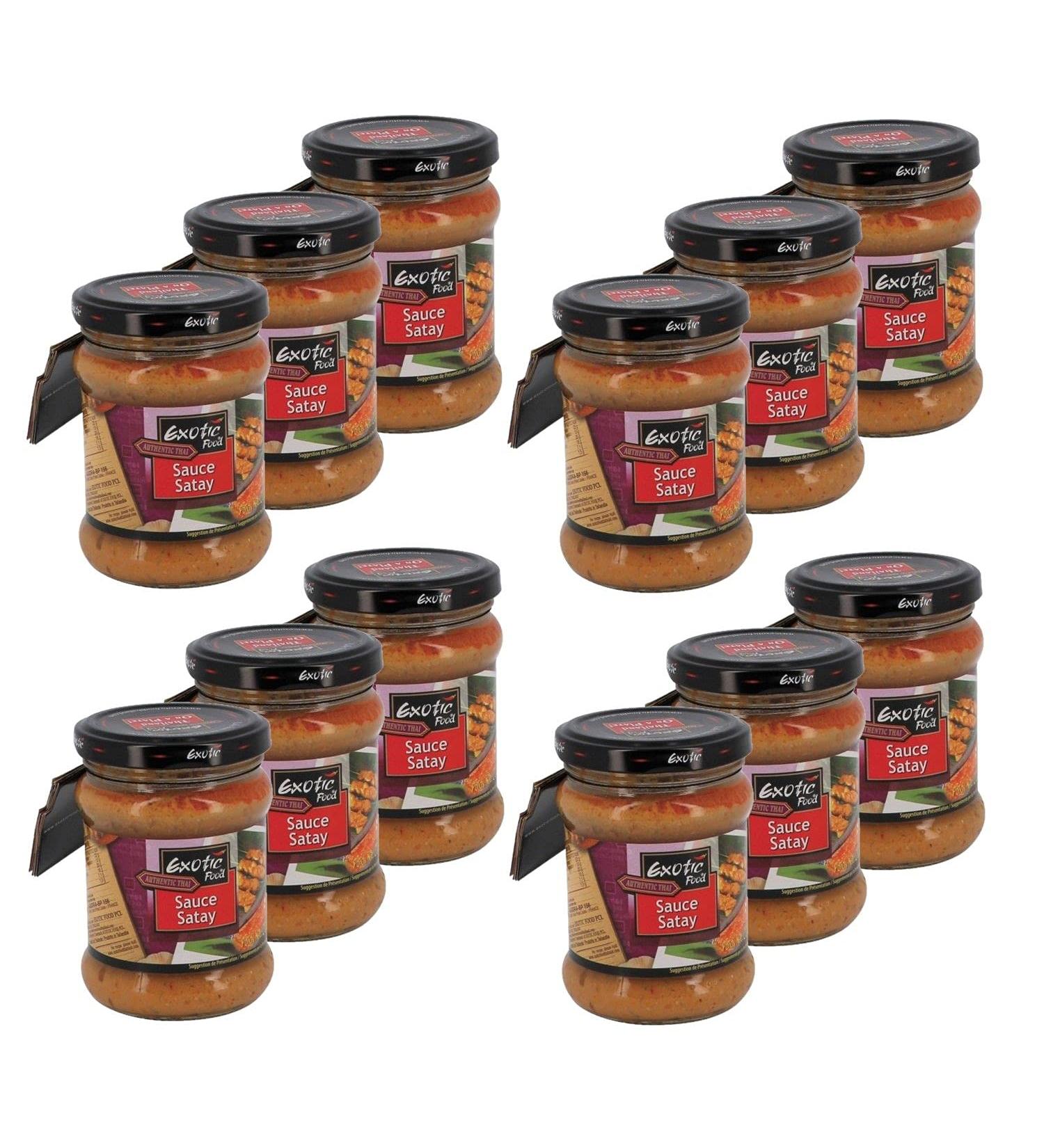 Exotic Food Set of 12 Satay Sauce Pots 200 g