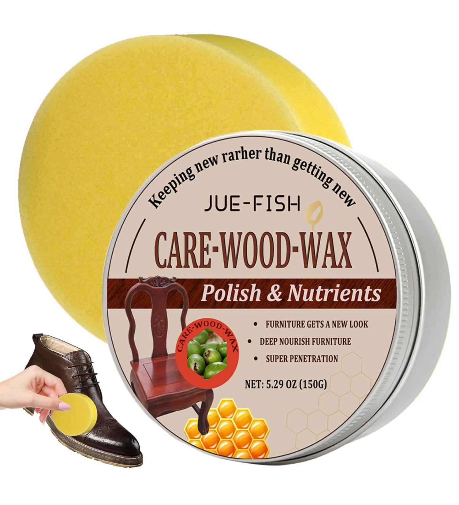 Bees Waxing Furniture Polish - Green Healthy Safe Environmental Wood Wax - Bees Wax with Protective Layer Preserve Natural Beauty Beeswax Furniture Polish for Floor Tables Chairs Cabinets Deyao 150g+sponge - Buy Online on GoSupps.com