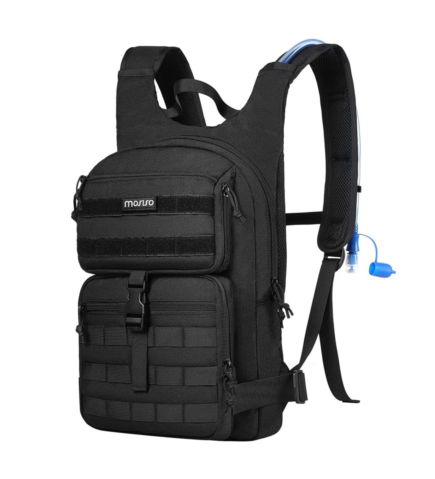 MOSISO Tactical Hydration Pack Backpack with 3L Water Bladder - Black - Buy Online on GoSupps.com