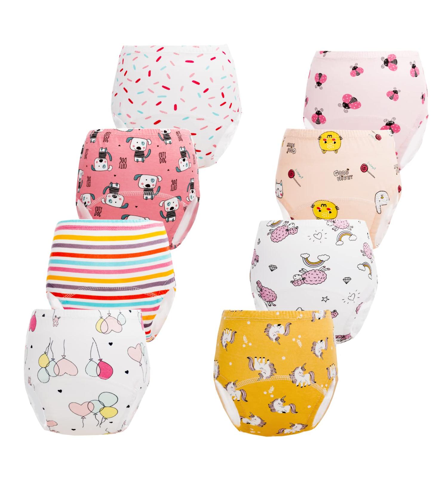 Potty Training Pants for Girls - Toddler Learning Underwear - White 3-4T - Buy Online on GoSupps.com