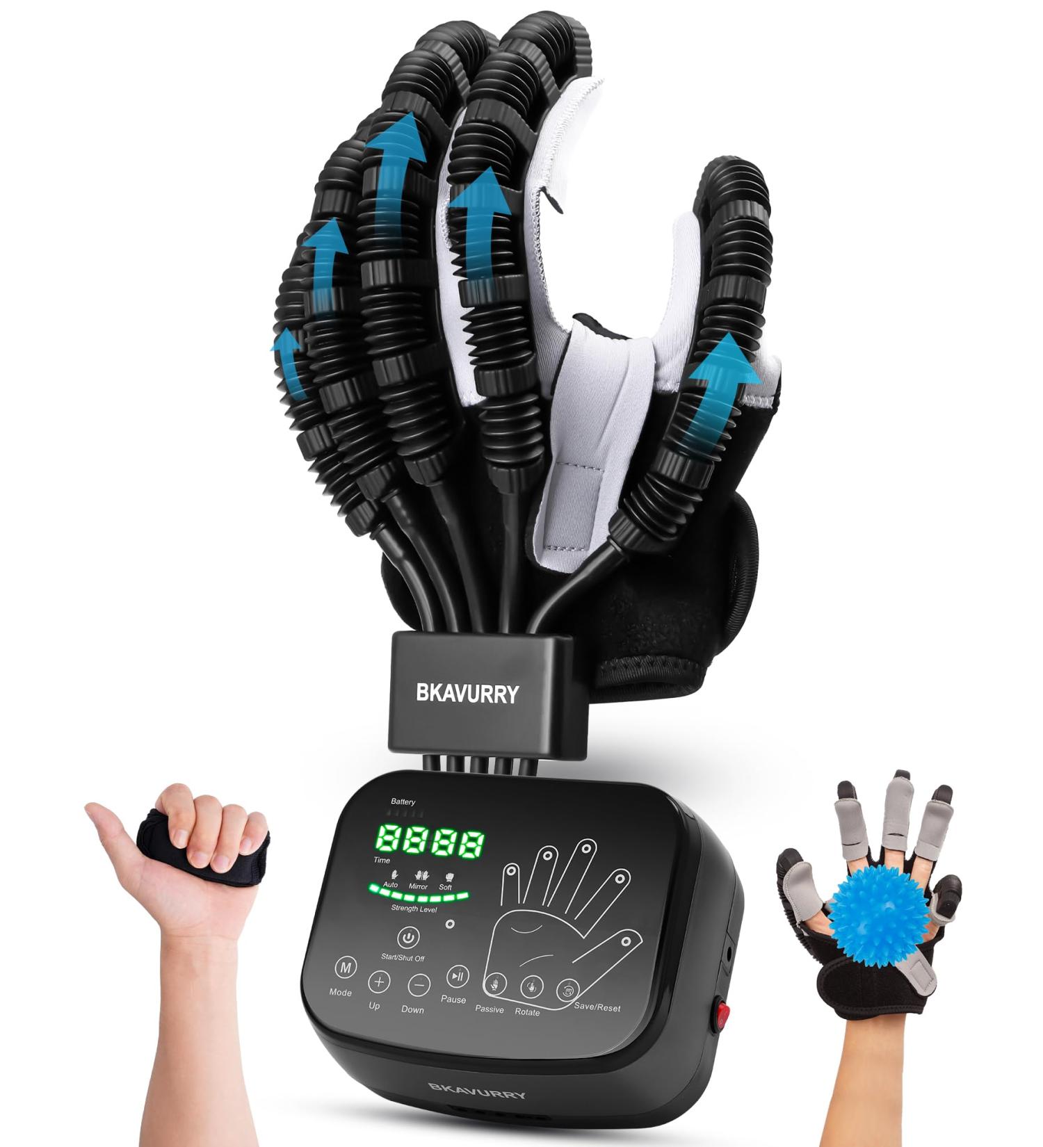 Hand Rehabilitation Robot Gloves for Stroke Recovery | XL Right-Hand Therapy Equipment for Hemiplegia & Arthritis - Buy Online on GoSupps.com