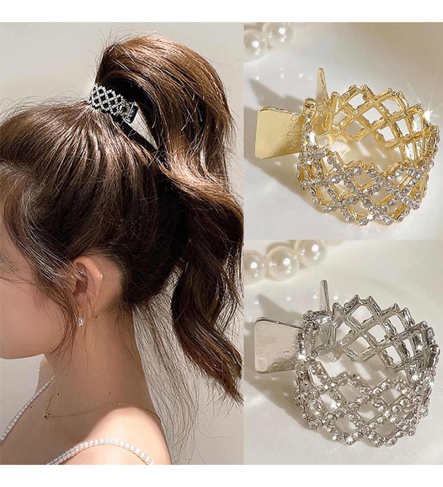 Rhinestone Hair Claws Set - Fashionable Hair Accessories for Women and Girls - Buy Online on GoSupps.com