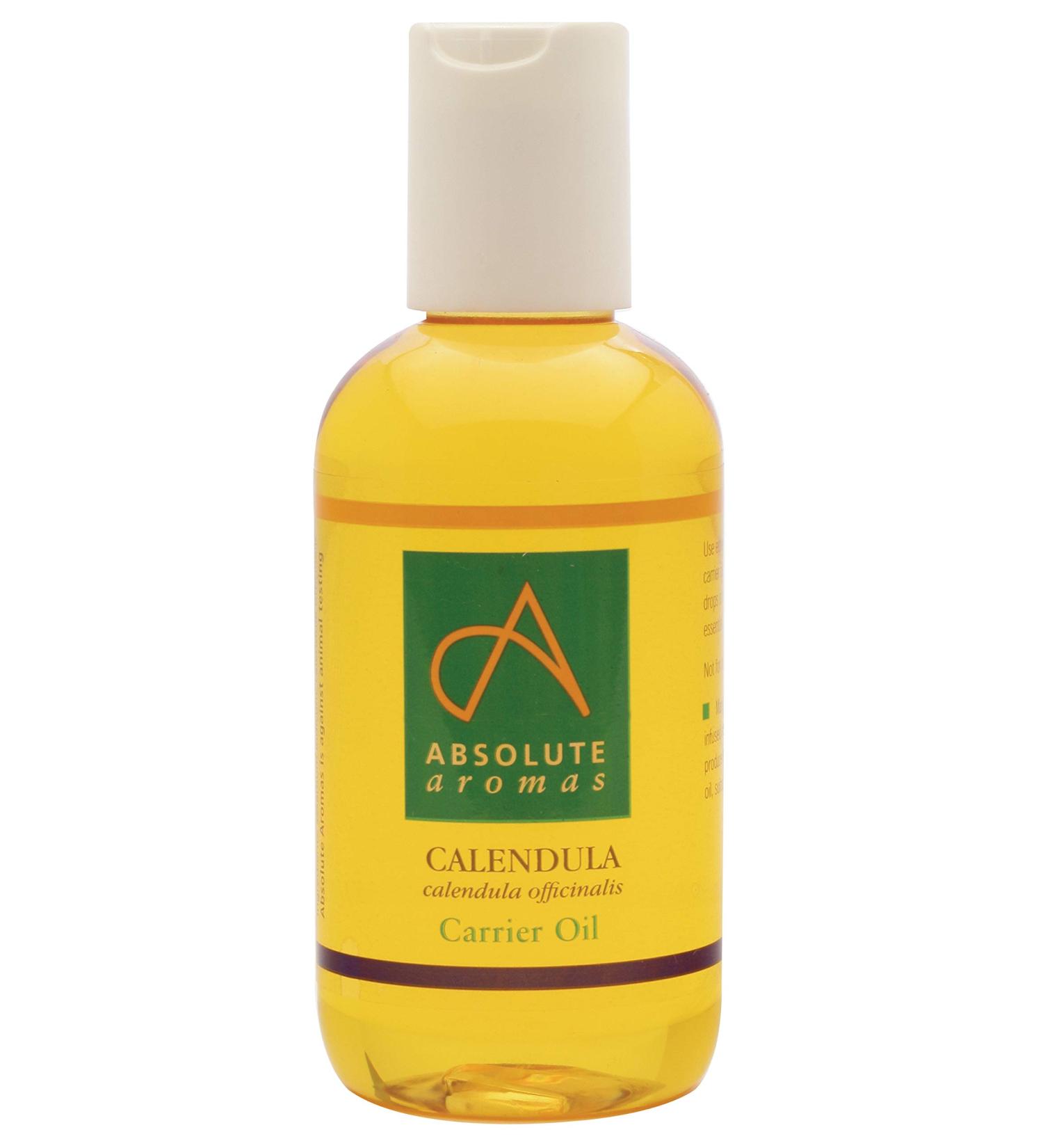 Absolute Aroma Calendula Oil 50ml - Natural Moisture Cream & Massage Oil for Skin Hair & Nails - Infused Sesame Oil - Buy Online on GoSupps.com