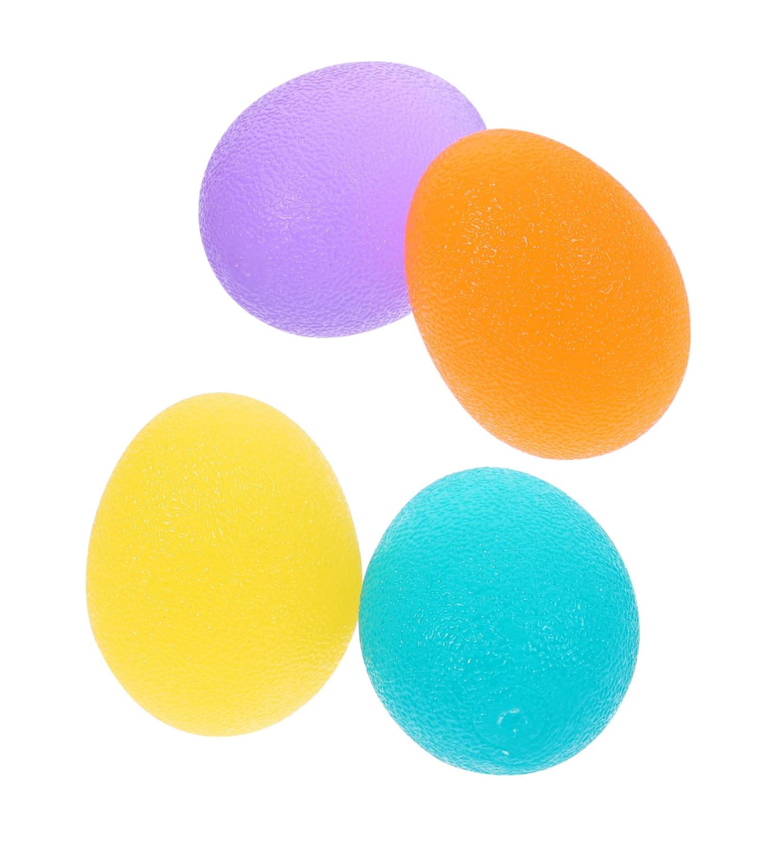Hapinary 4-Piece Finger Strength Exercise Balls | Hand Therapy Grip Trainers for Improved Dexterity & Grip Strength - Buy Online on GoSupps.com