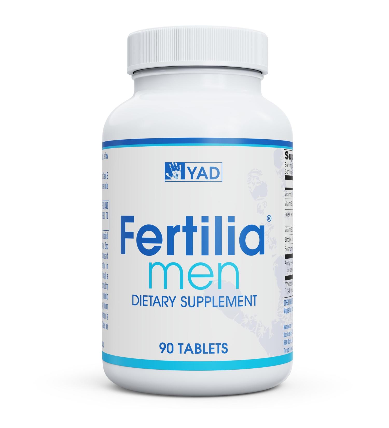 Fertilia Men Men s Fertility Support - Pre-Conception Supplement with L-Carnitine Zinc & Antioxidants Non-GMO Gluten-Free Dairy-Free - 90 Tablets 3 Month Supply - Buy Online on GoSupps.com