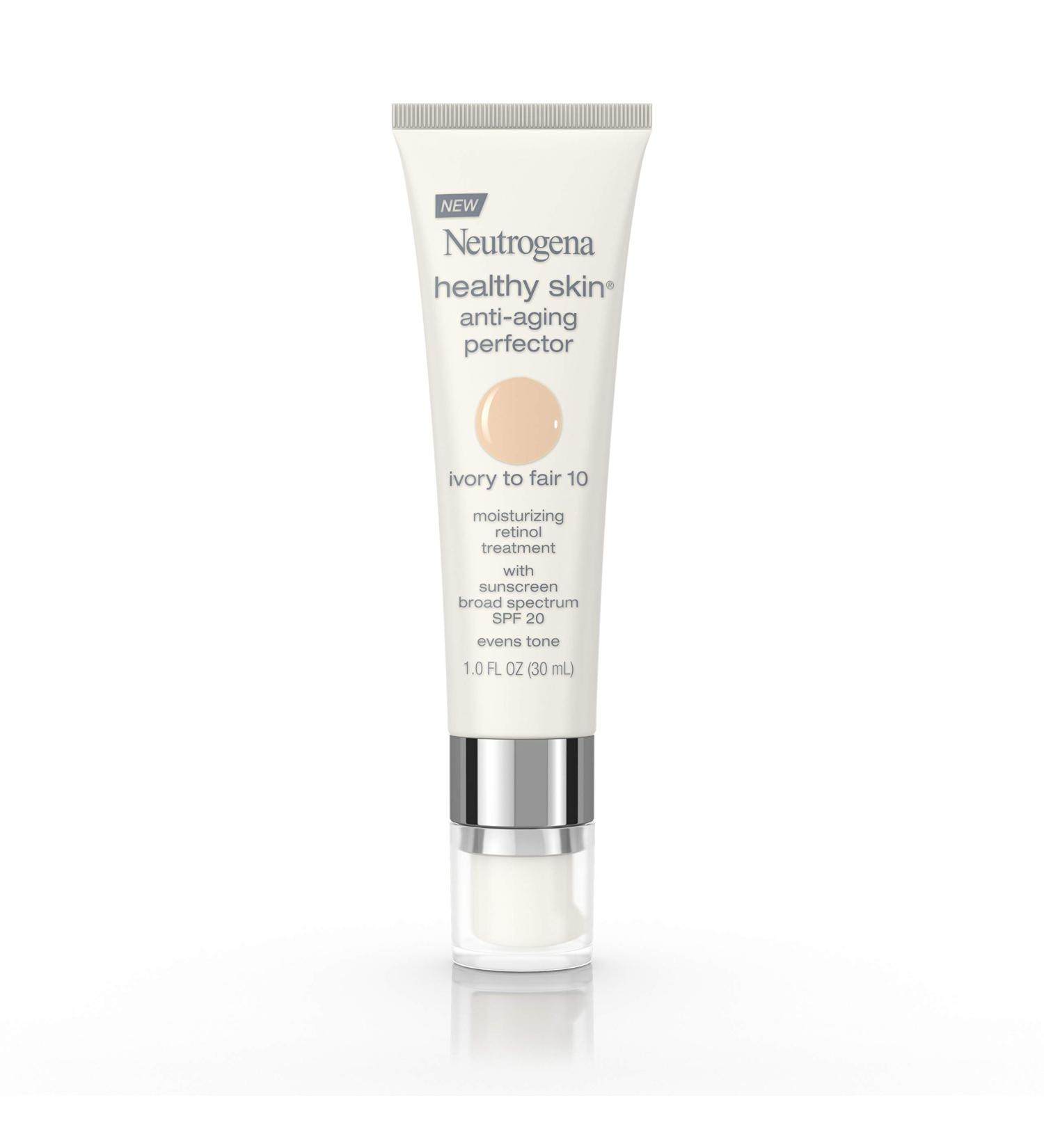 Neutrogena Healthy Skin Anti-Aging Perfector SPF 20 Tinted Moisturizer - Ivory to Fair, 1 fl. oz - Buy Online on GoSupps.com