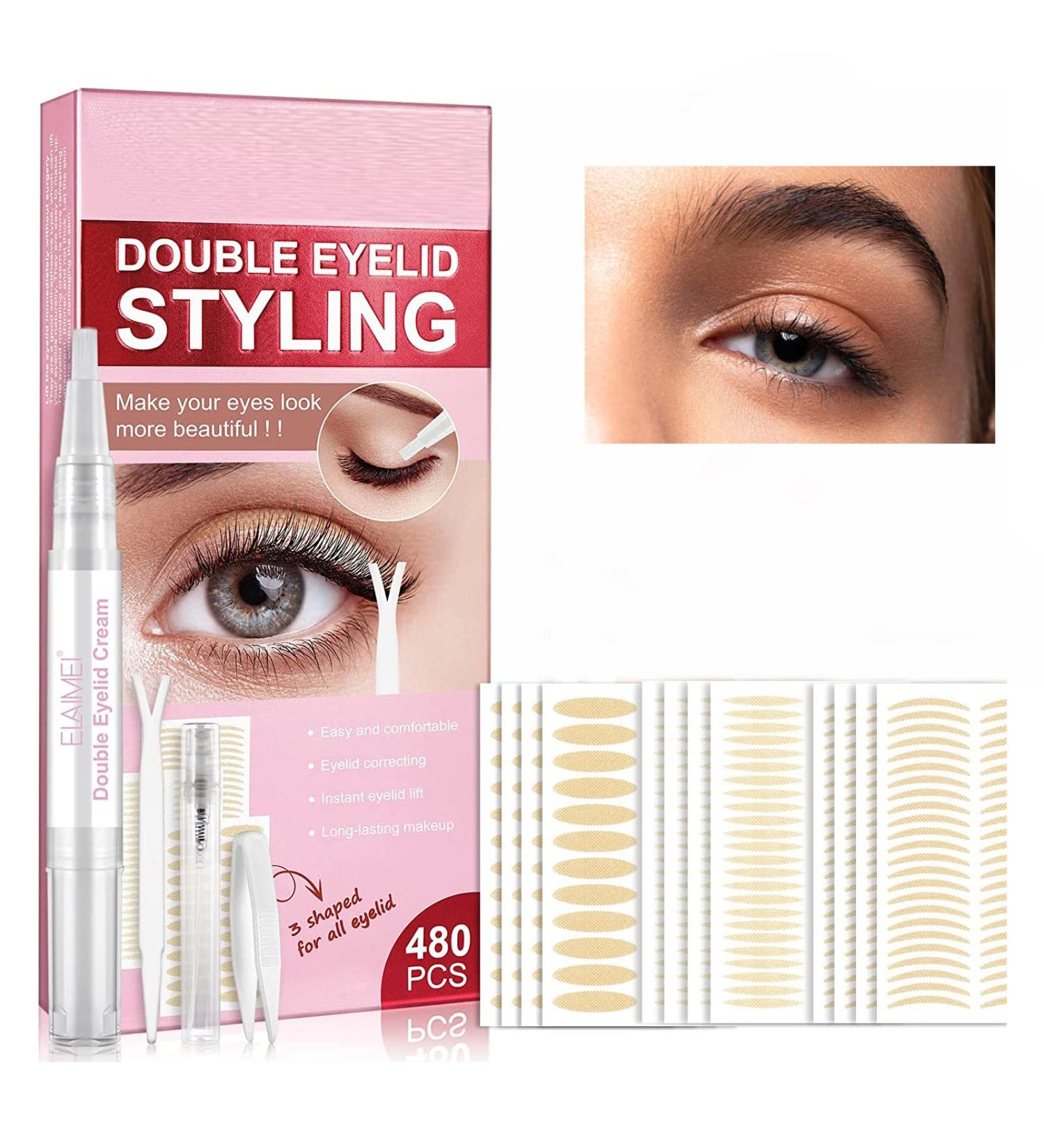 480pcs Eyelid Tape for Hooded Eyes - Double Eyelid Stickers for Uneven Lids - Waterproof Lift Strips by Lids by Design - Buy Online on GoSupps.com