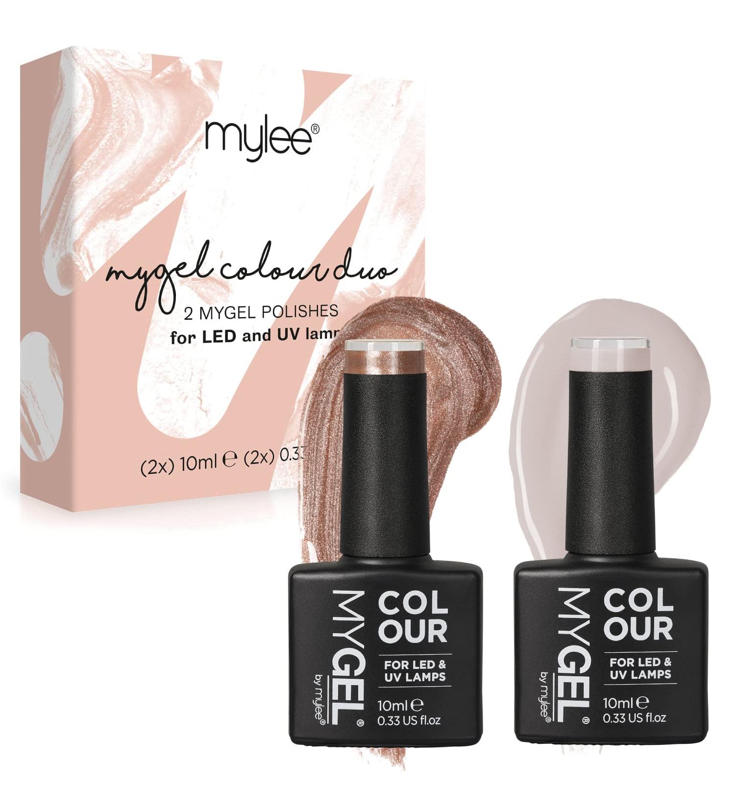 Mylee Gel Nail Polish Duo Set - Work Of Art Bronze 2x10ml | UV/LED Soak-Off Manicure Pedicure for Salon & Home Use - Buy Online on GoSupps.com