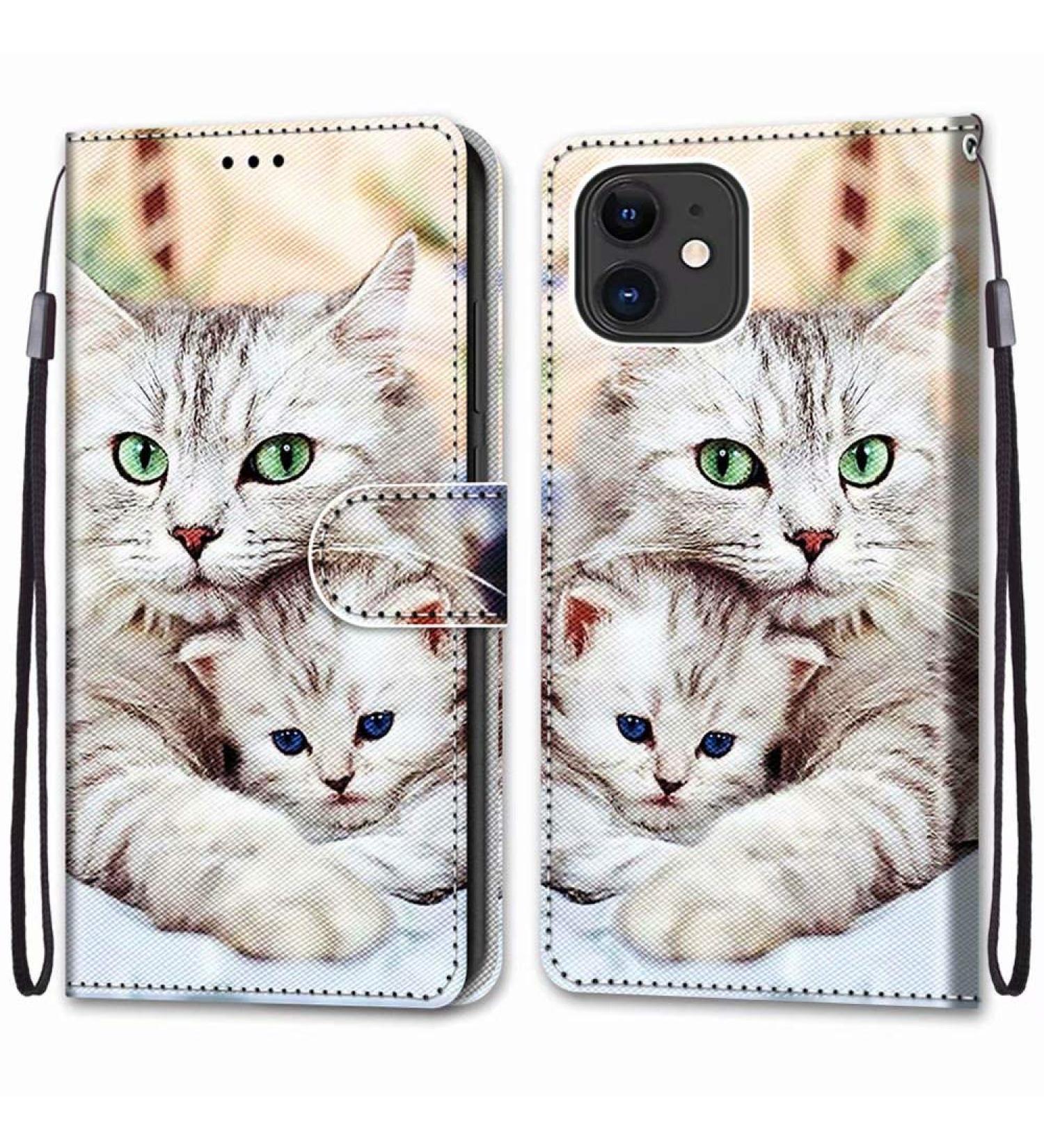 Nadoli Coque Wallet pour iPhone 11 6.1" Color Peint Mignonne Chat Portefeuille Cuir avec Fonction Stand et Fentes de Carte Flexible Souple TPU Coque Housse Etui iPhone 11 6.1" Chat - Buy Online on GoSupps.com
