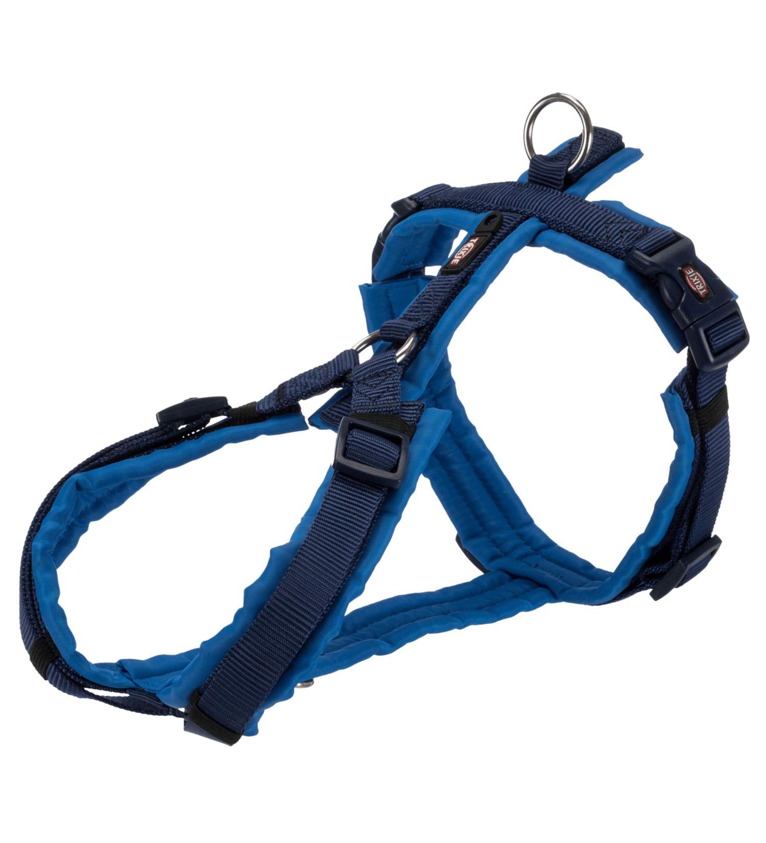 TRIXIE Trekking Harness New Premium S - M: 44-53cm/20mm Indigo/Cobalt Blue Dog indigo/royal blue SM