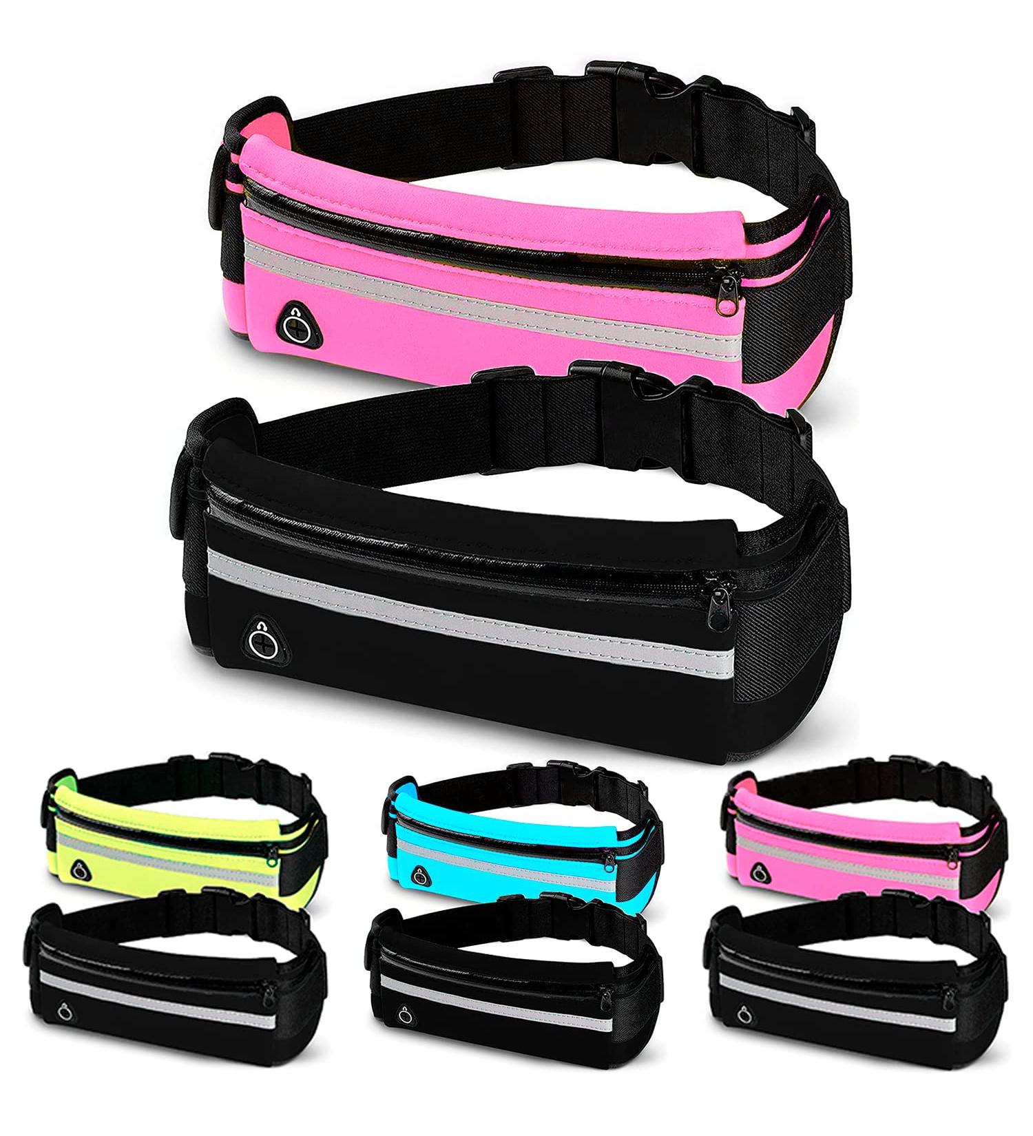 2 Pack Neoprene Cell Phone Jogging Pouch - Waterproof Running Bag with Adjustable Strap for iPhone 14/13/12/Pro/XR/XS/X/8 - Pink & Black - Buy Online on GoSupps.com