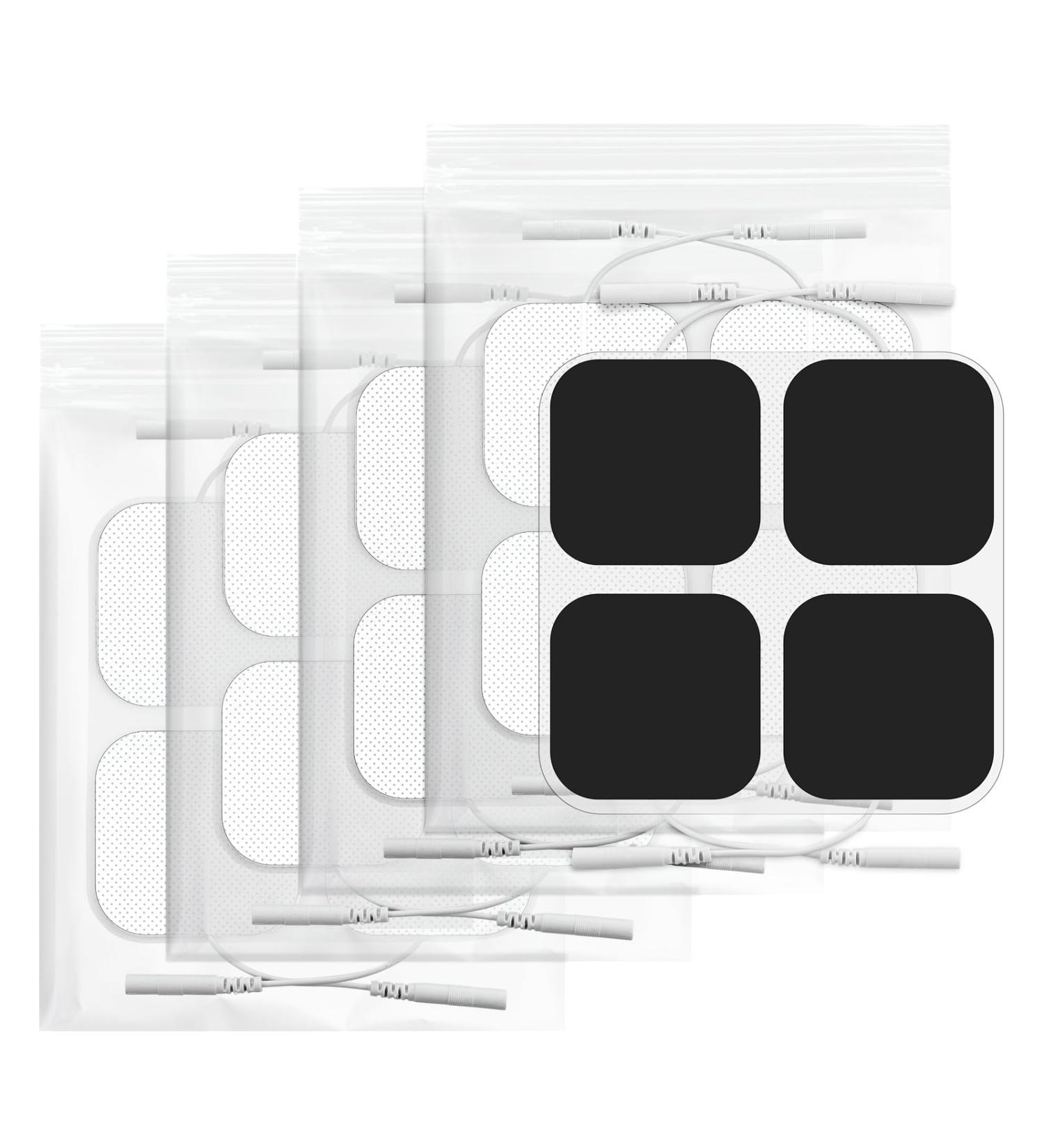 TENS Unit Replacement Pads | 20PCS 2x2 Reusable Electrode Pads for Electrotherapy | Self-Adhesive Electrode Patches - International Shipping Available - Buy Online on GoSupps.com