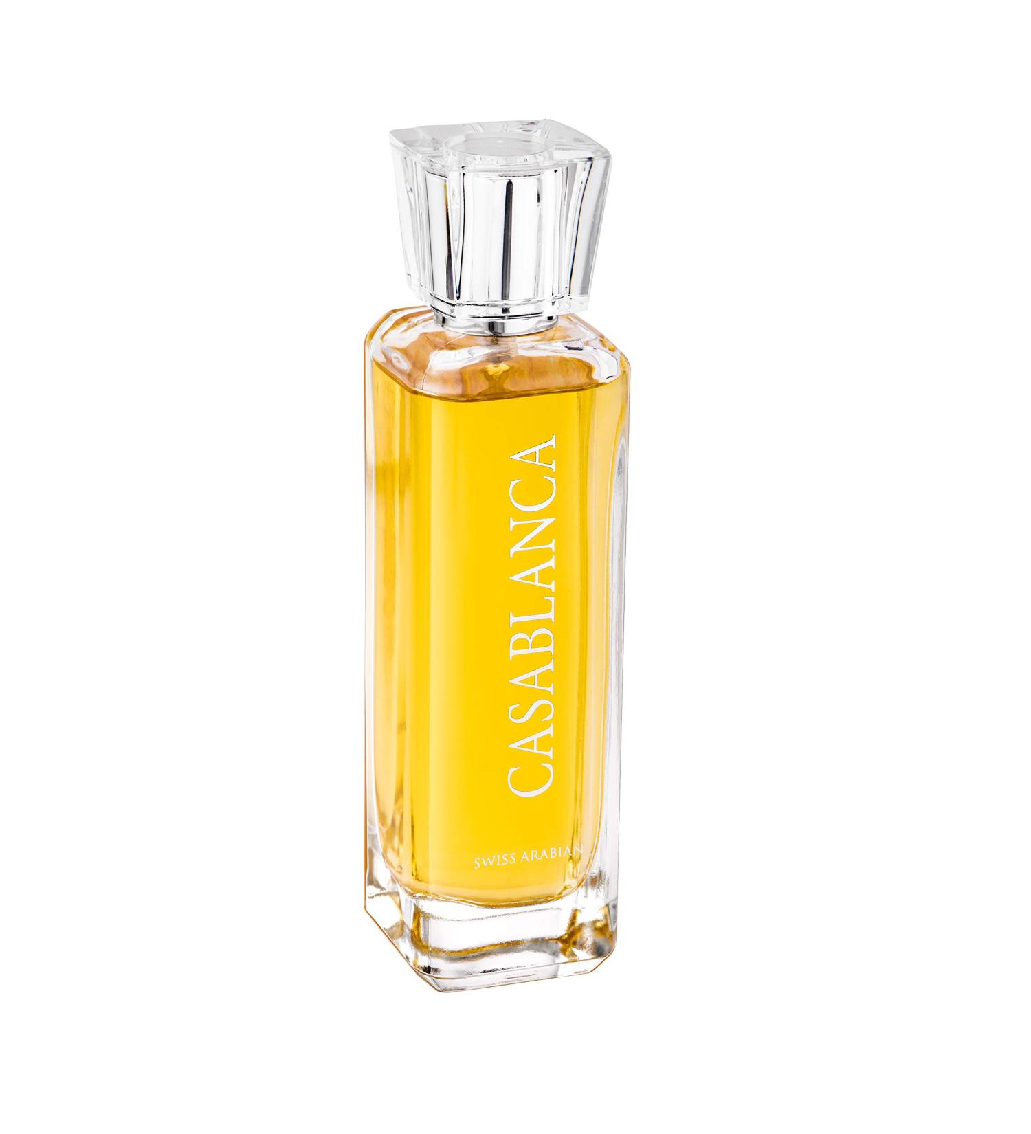 SWISS ARABIAN Casablanca for Unisex - Woody And Fruity Eau De Parfum Spray - Luxury Fragrance From Dubai - Long Lasting Artisan Perfume With Notes Of Apple, Patchouli, Amber And Vanilla- 3.4 oz - Buy Online on GoSupps.com