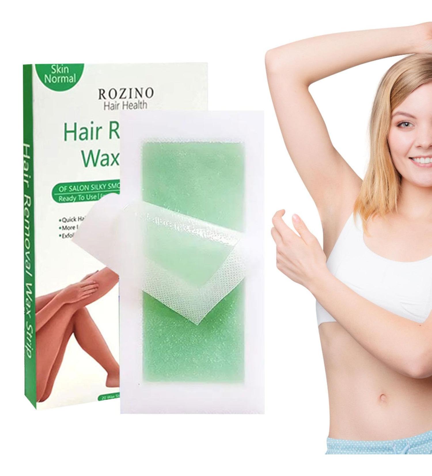 Bellv Hair Removal Wax Strips | 20 Durable & Error-Proof Strips for Face Armpits Arms & Legs - Unisex Hair Removal Solution - Buy Online on GoSupps.com
