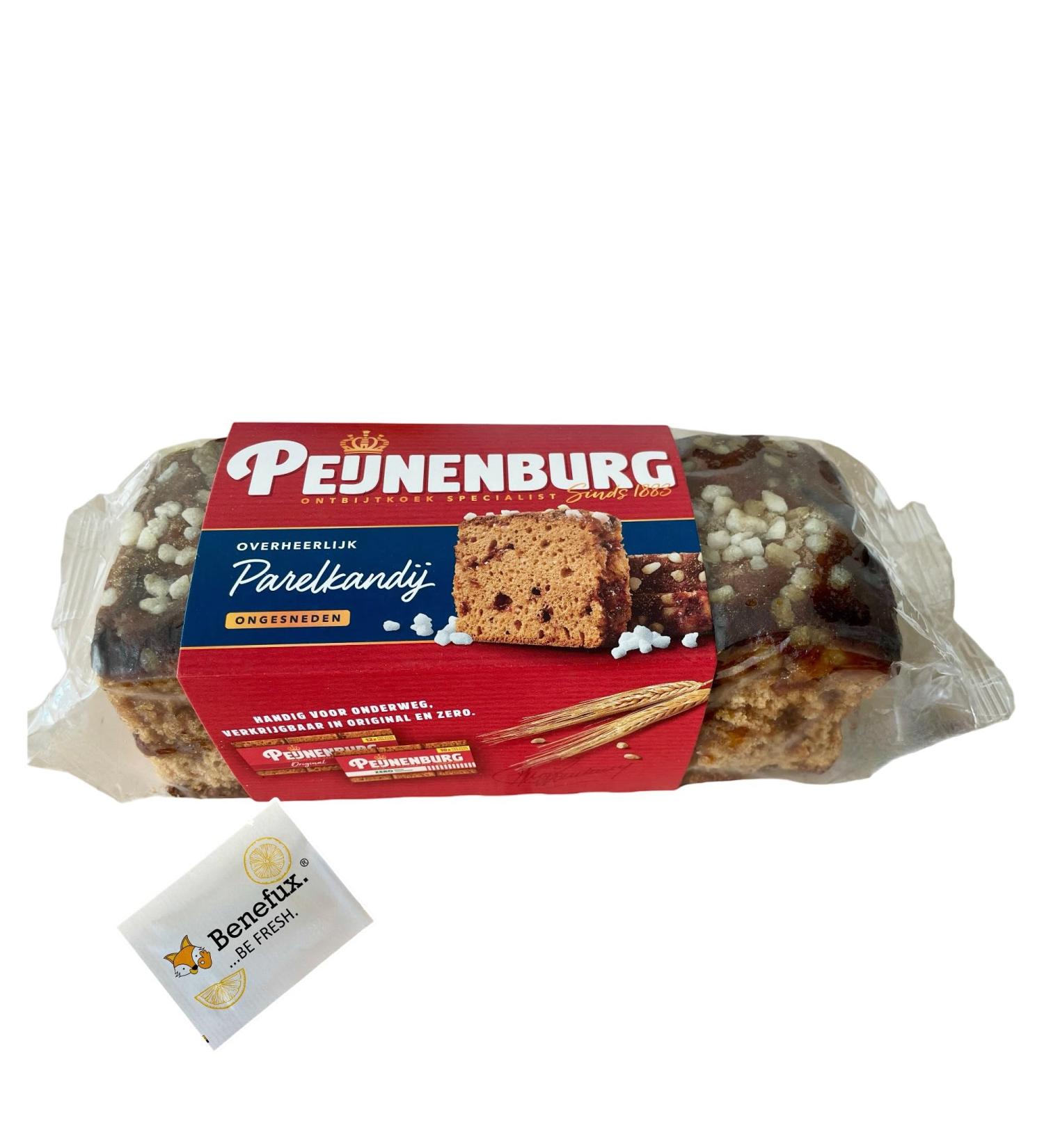Peijnenburg Ontbijtkoek Parelkandij 465g - Authentic Dutch Spice Cake with Rock Candy & Free Benefux Refreshing Towel | International Shipping - Buy Online on GoSupps.com