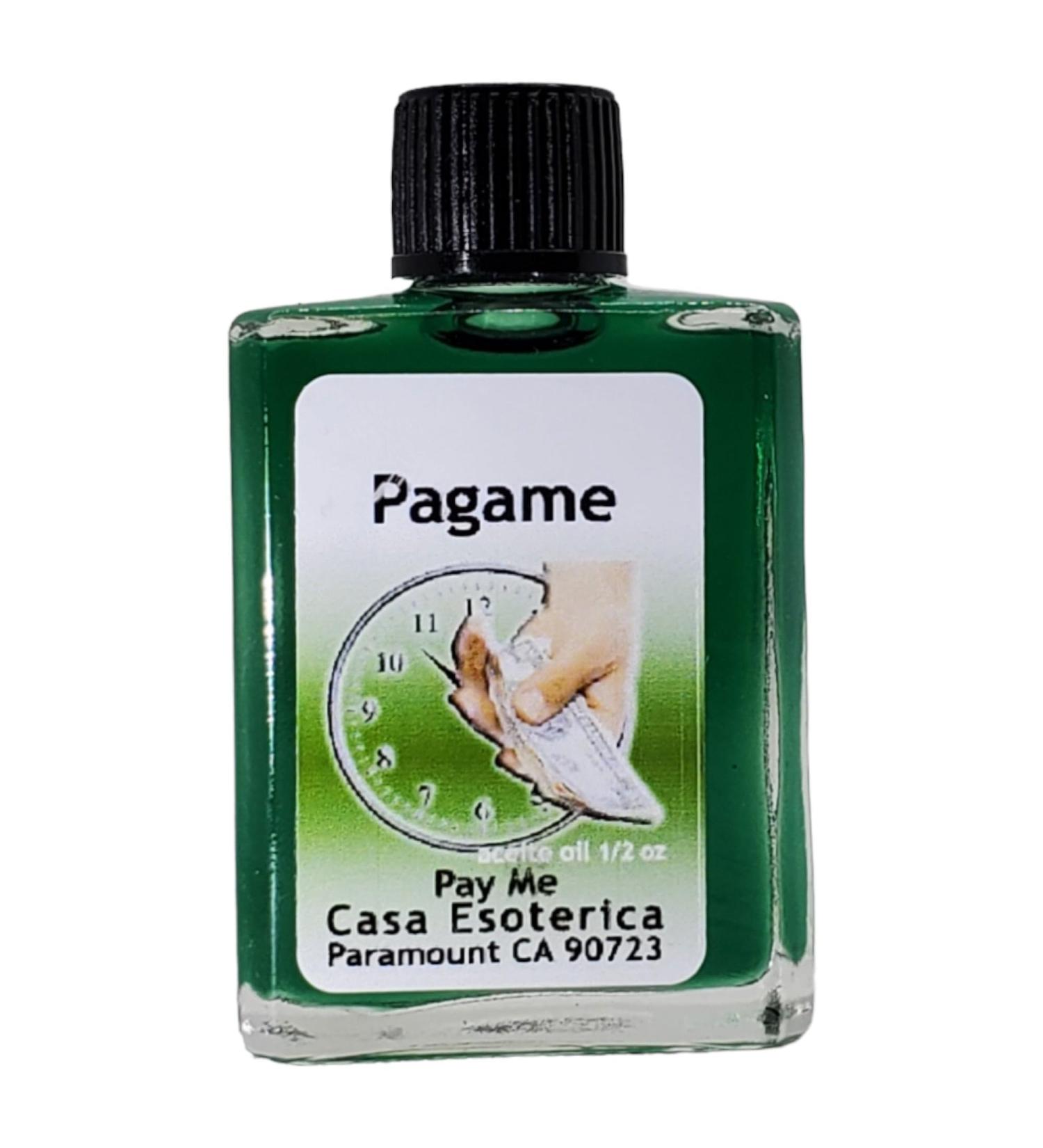 Pay Me Oil (Pagame Aceite) Spiritual Anointing Oil by CASA ESOTERICA MAGICK SPACE- Financial Success Spell - Attract Money Increase Earnings & Get Paid for Your Work-0.5 FL OZ (3 Pack)