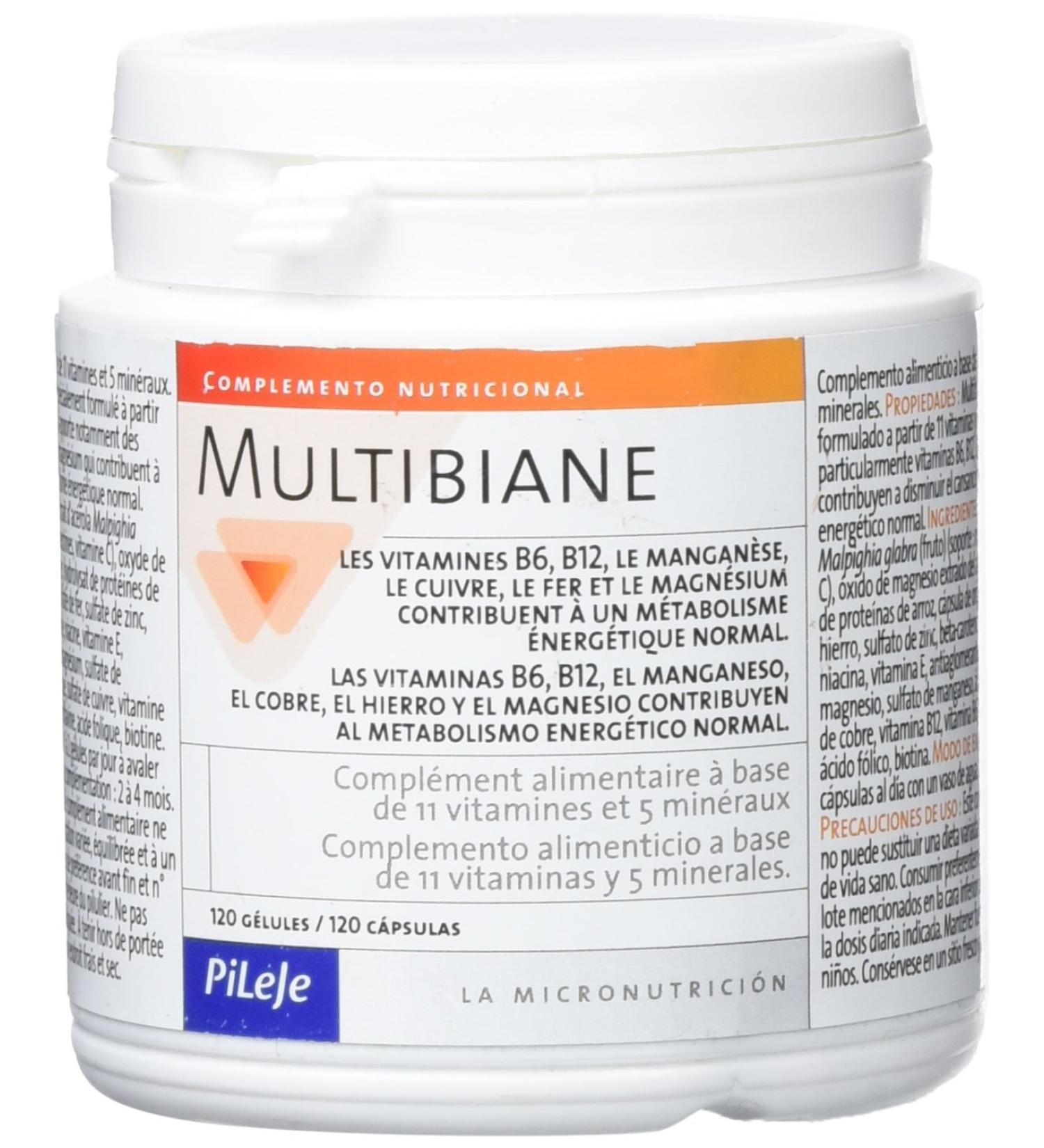  PILEJE Multibiane vitamins & minerals 120 capsules - Buy Online on GoSupps.com