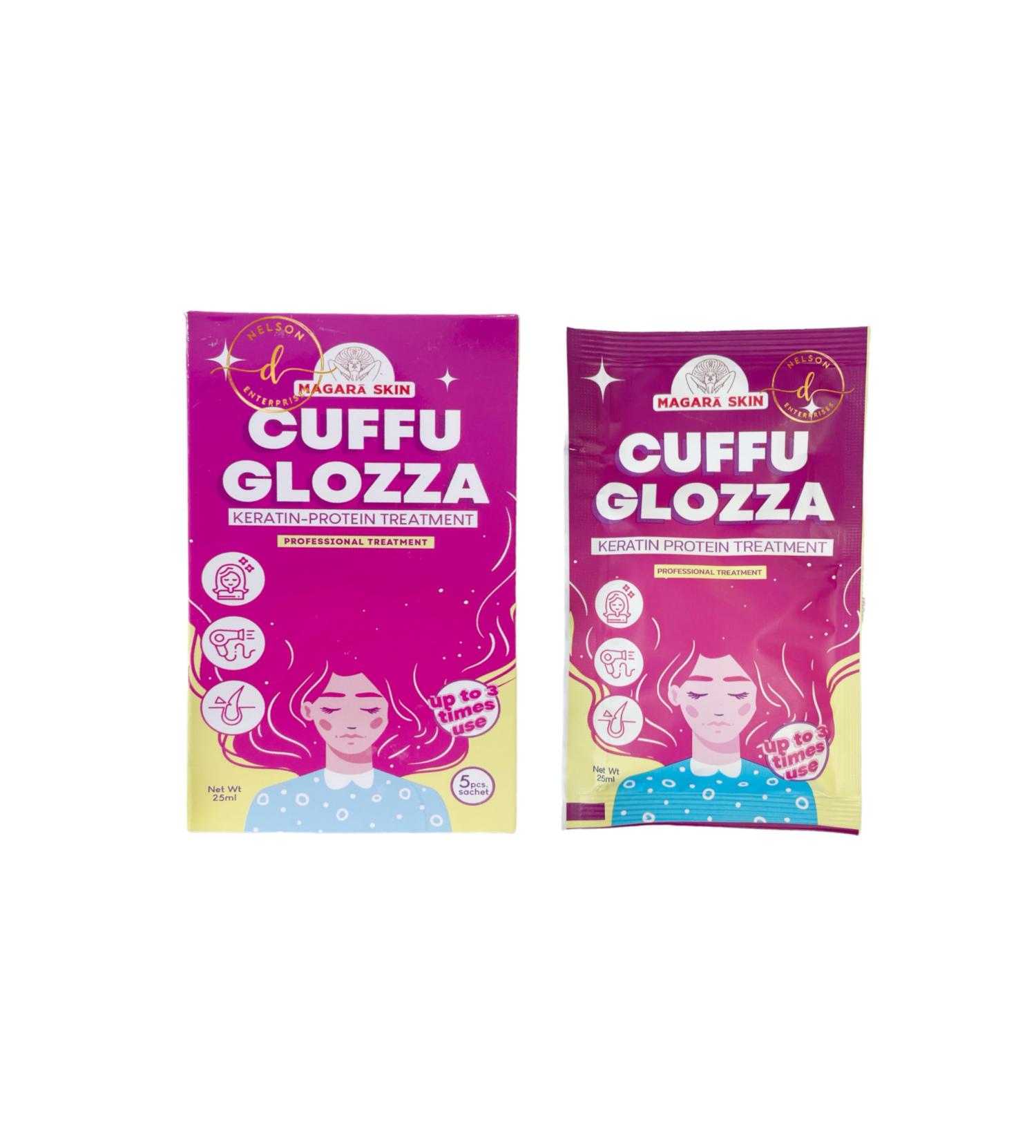 Magara Skin CUFFU GLOZZA Keratin-Protein Hair Treatment - 5 Sachets | Best International Shipping - Buy Online on GoSupps.com