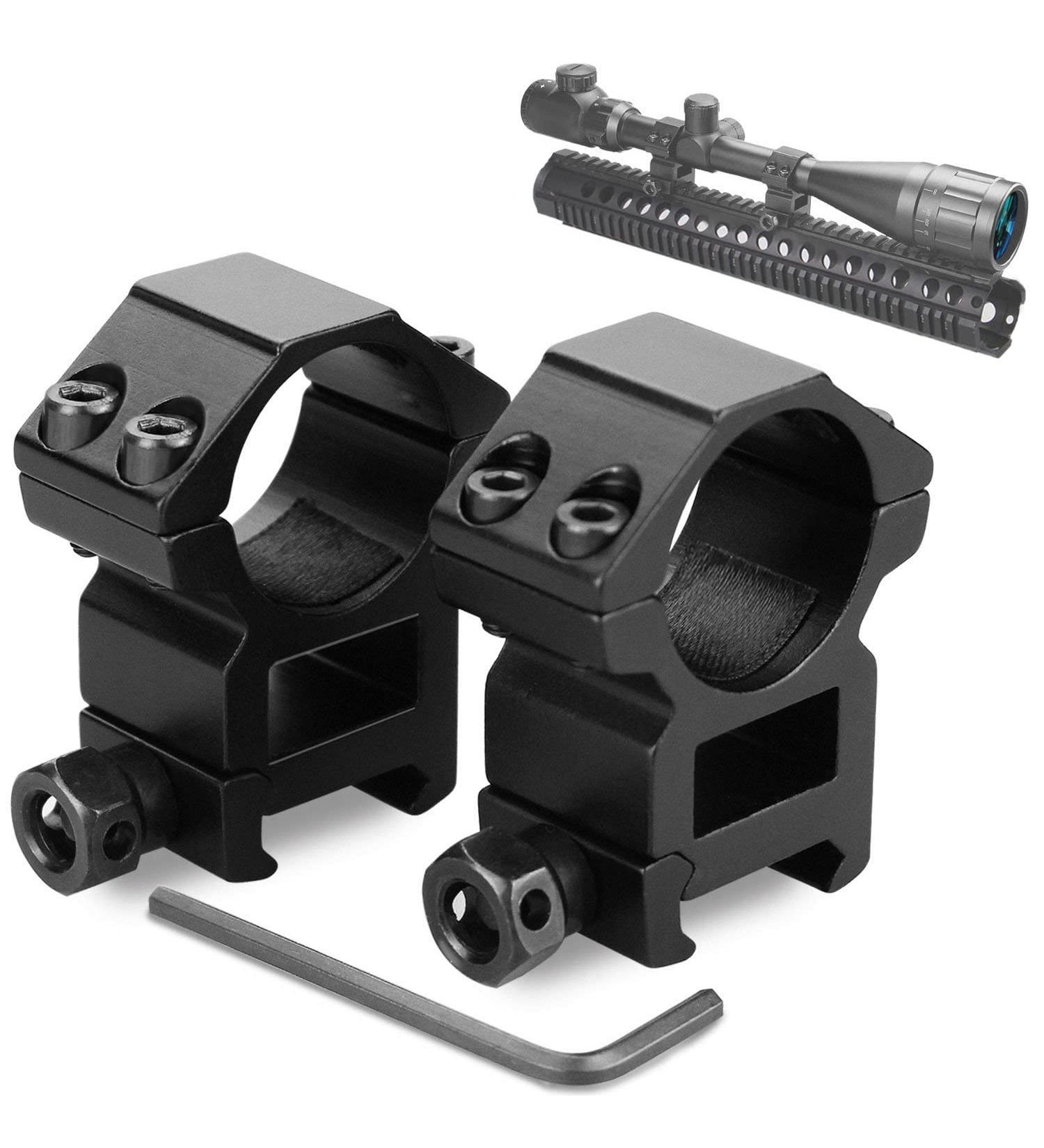 Modkin High Profile Scope Rings - 1 Inch Set of 2 | Rifle Scope Mount for Picatinny Rail - Buy Online on GoSupps.com