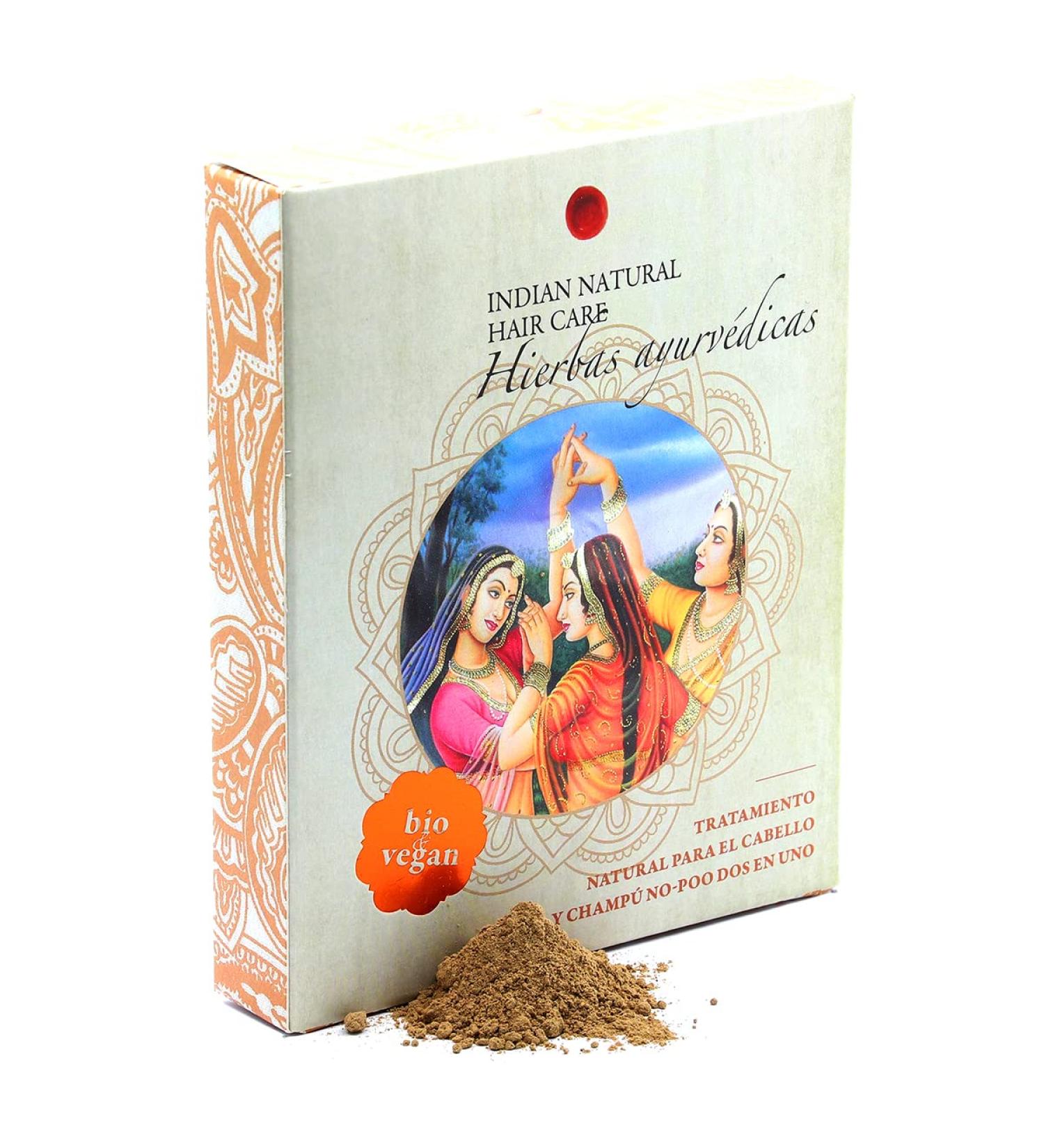  INDIAN NATURAL HAIR CARE Ayurvedic Herbs - Natural Hair Treatment and Shampoo 200g - Powder - Buy Online on GoSupps.com