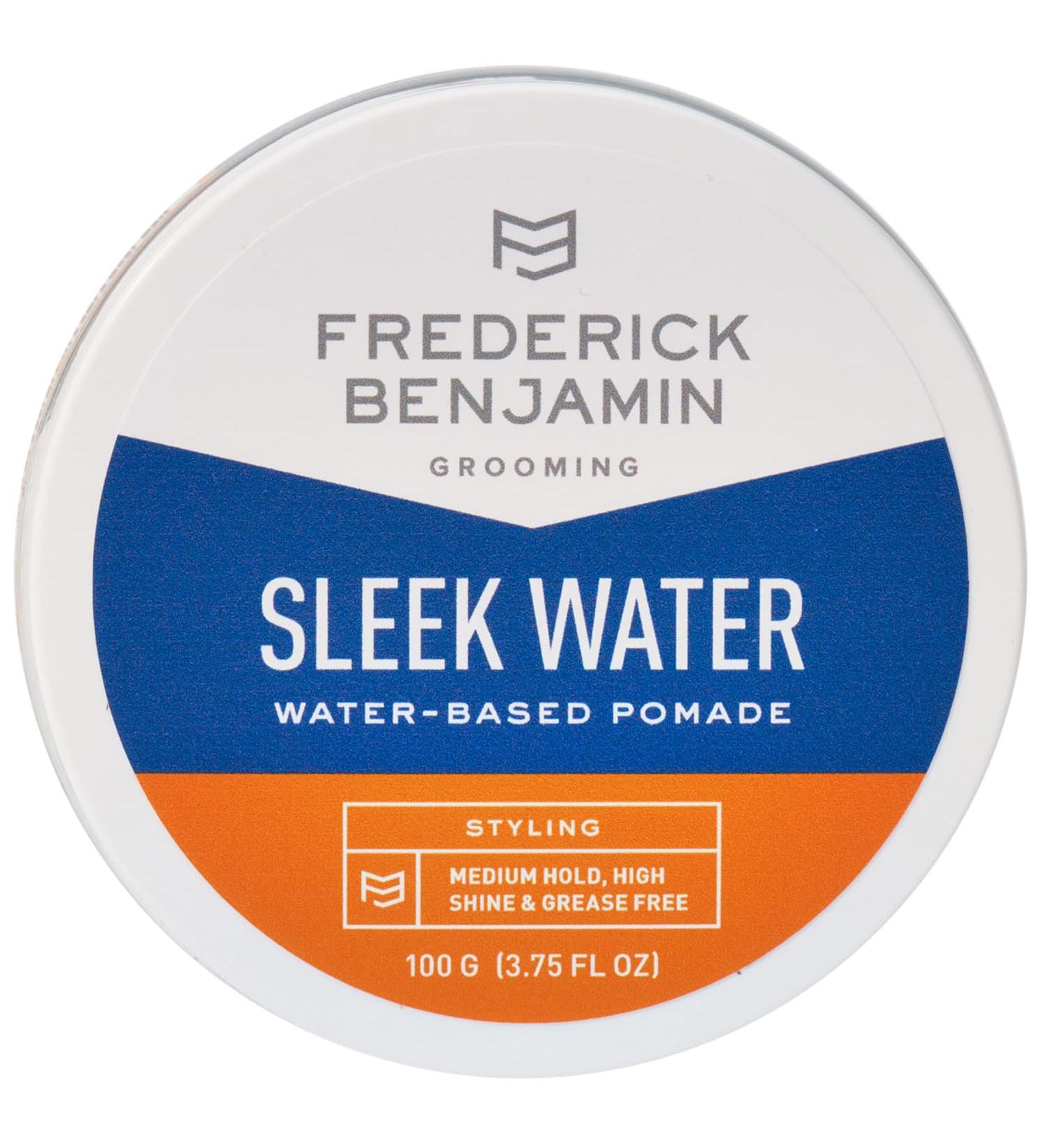 Frederick Benjamin Sleek Water Pomade for Men - Medium to Strong Hold High Shine Infused with Argan Oil 3.75oz - International Shipping Available - Buy Online on GoSupps.com