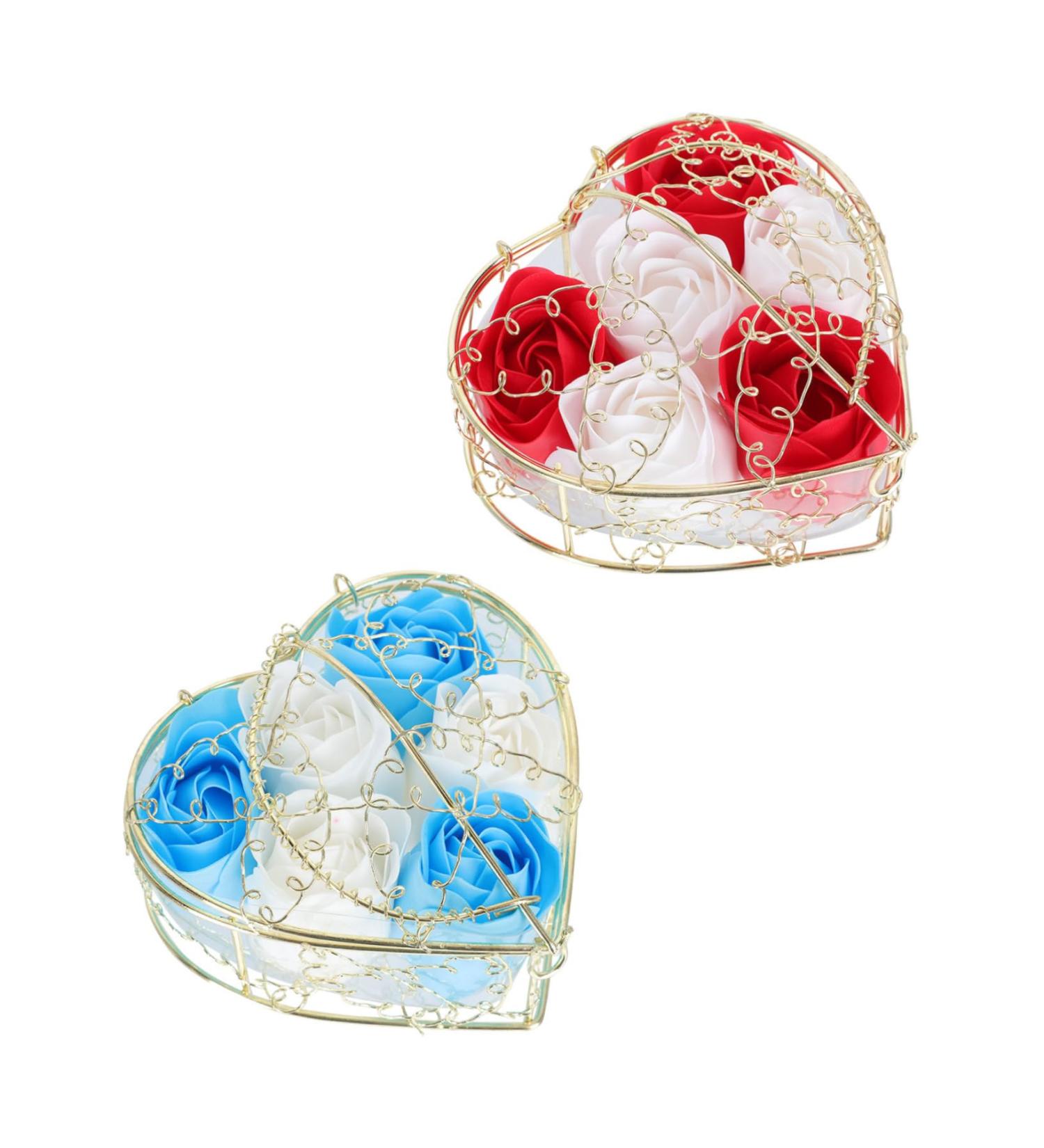 Didiseaon 2 Sets Soap Box Colorful Soap Forever Preserved Rose Roses Fresh Flowers Ladies Baskets Simulation Soap Fine Box Iron - Buy Online on GoSupps.com