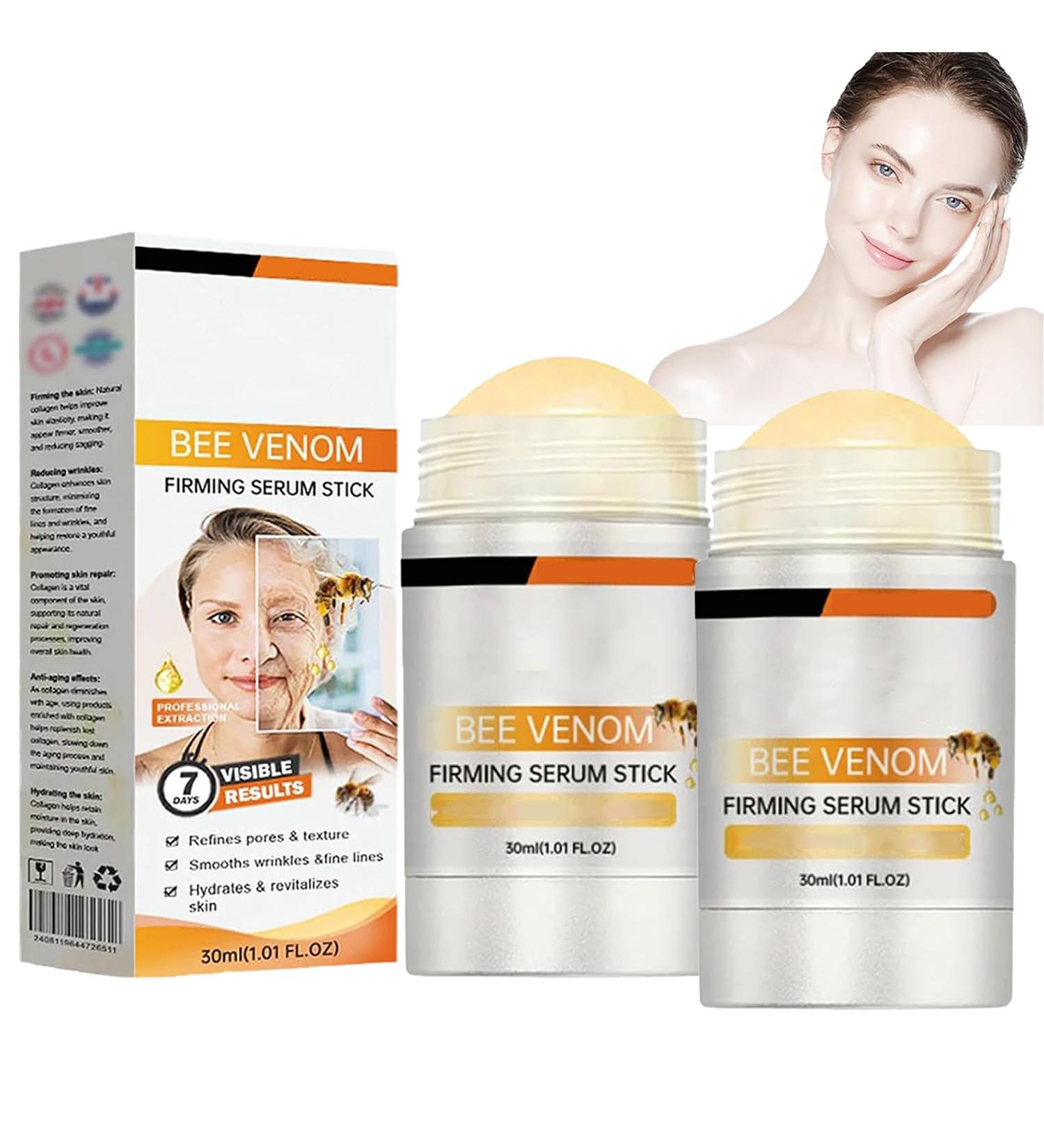 Bee Venom Firming Serum Stick Anti-Aging Face Serum Reduces Wrinkles & Fine Lines Hydrates & Nourishes Skin for Women & Men - Buy Online on GoSupps.com