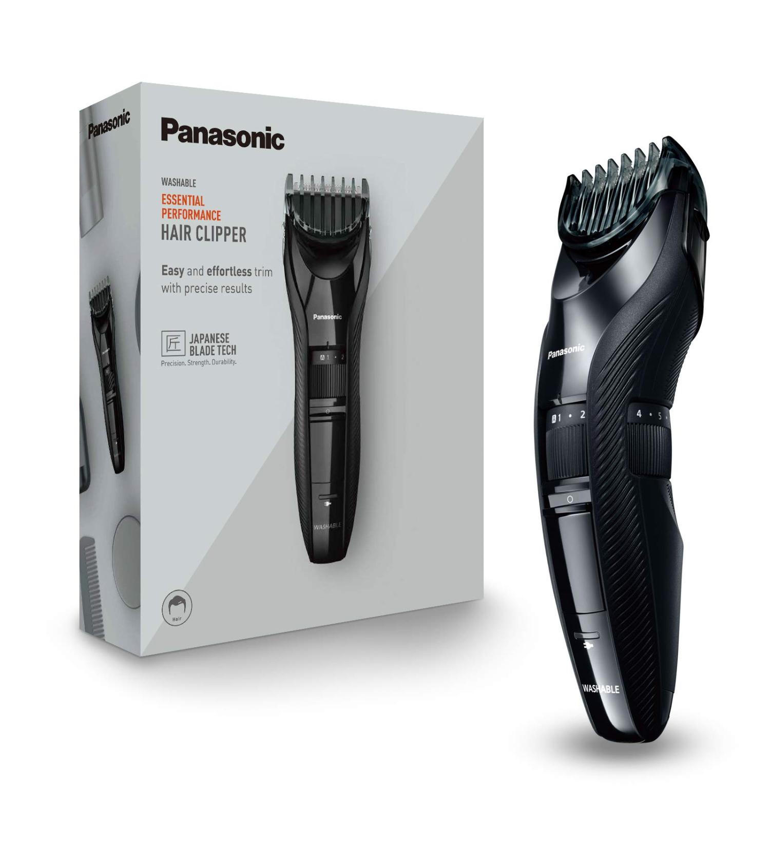 Panasonic ER-GC53K503 Hair Cutters for Men - Portable Wireless Waterproof Trimmer with 19 Length Settings & Attachment - Buy Online on GoSupps.com