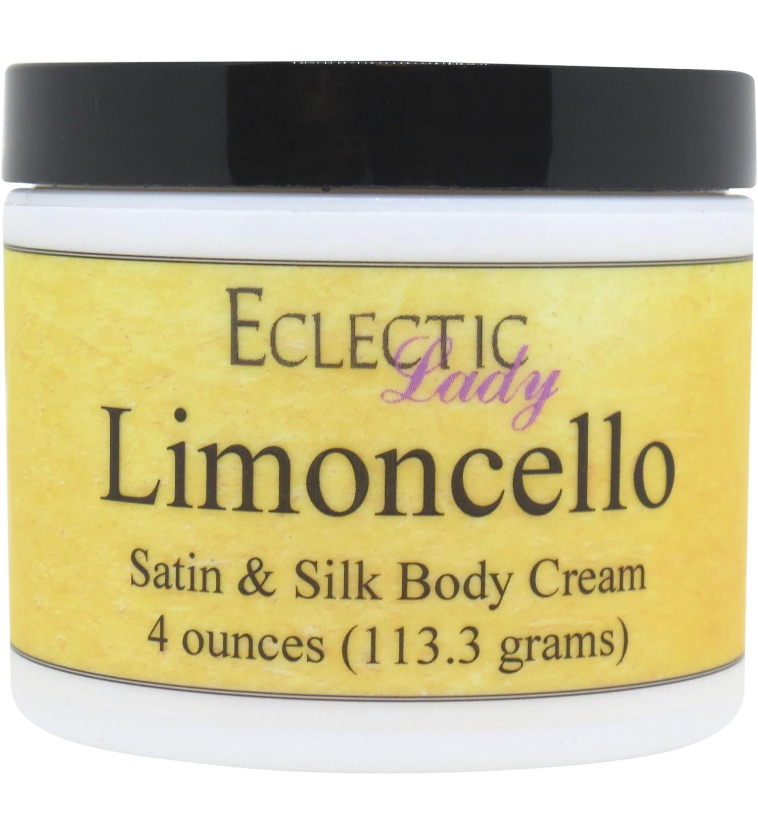 Eclectic Lady Limoncello Satin & Silk Body Cream - 2oz Phthalate-Free Lotion with Shea Butter Aloe & Vitamin E | Handcrafted in USA - Ideal Gift for Women - Buy Online on GoSupps.com