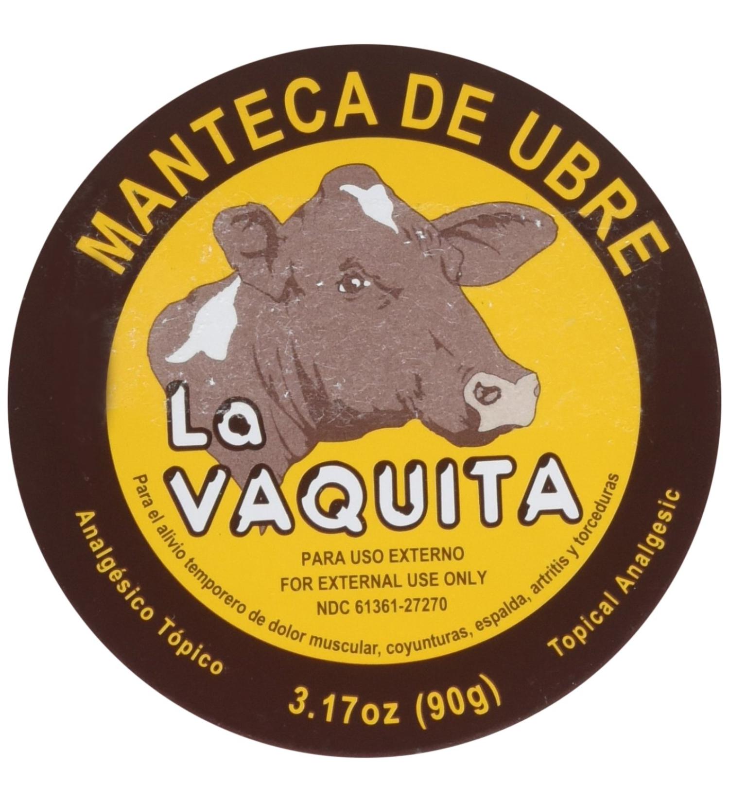 Manteca De Ubre La Vaquita 3.17 Oz - Best Topical Analgesic for Pain Relief | Fast International Shipping - Buy Online on GoSupps.com