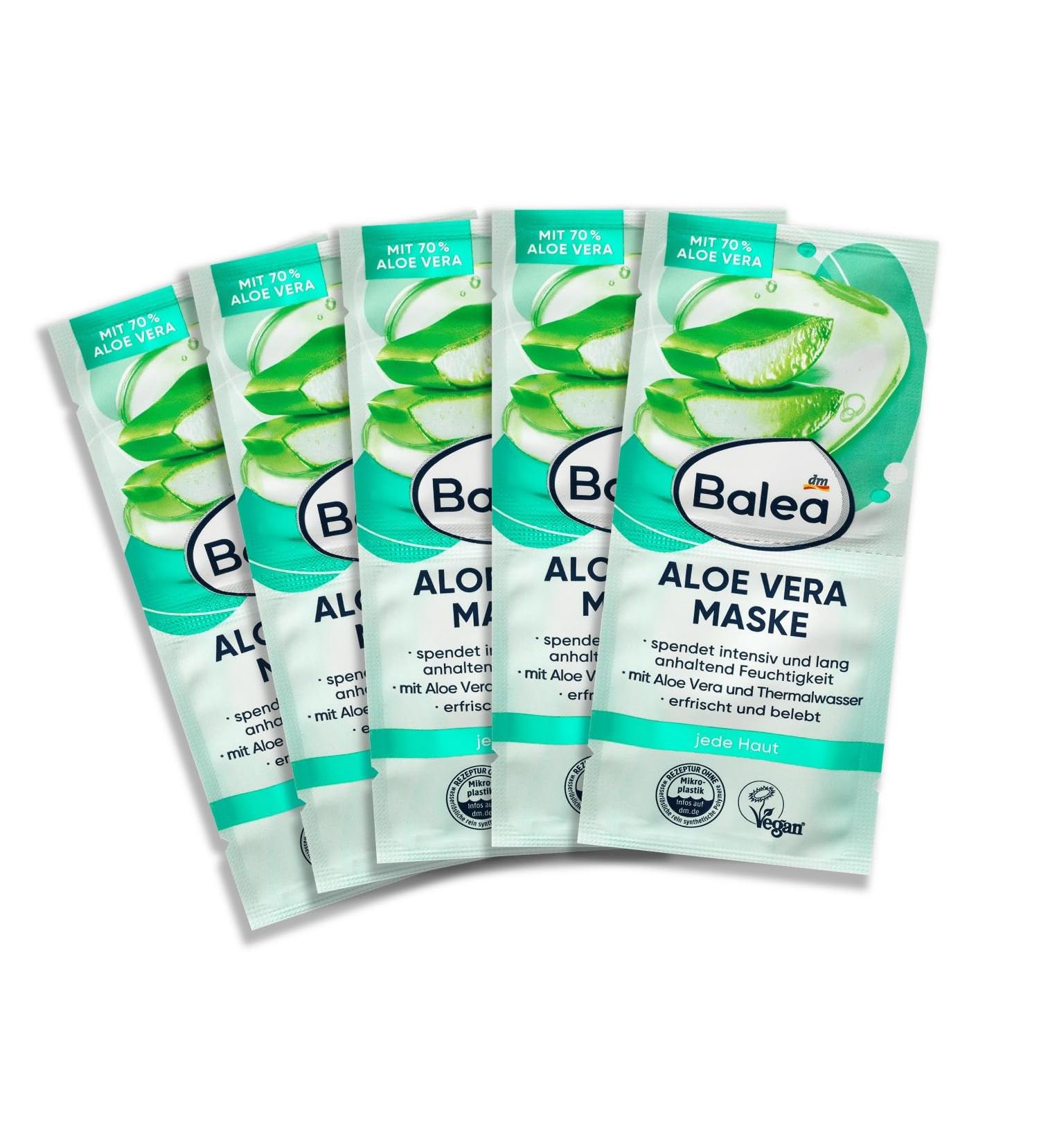 Volans Balea Aloe Vera Mask Facial Mask 10x8 ml 80 ml - Buy Online on GoSupps.com