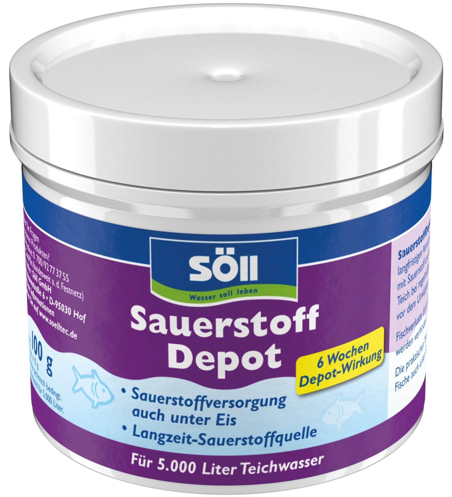 S ll 80518 Oxygen Depot Tabs - 100g (10 Tabs) for Pond Care - 6-Week Effect for Up to 5 000 Liters - International Shipping Available - Buy Online on GoSupps.com