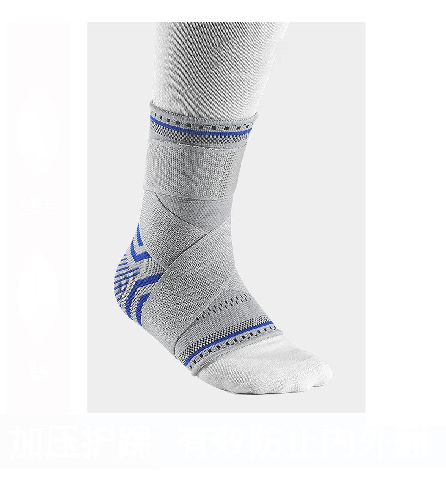 Ankle Brace for Women & Men | Soft Compression Sleeve & Adjustable Achilles Tendonitis Support | Pain Relief for Sports Sprains Arch & Heel | Gray Size M - Buy Online on GoSupps.com