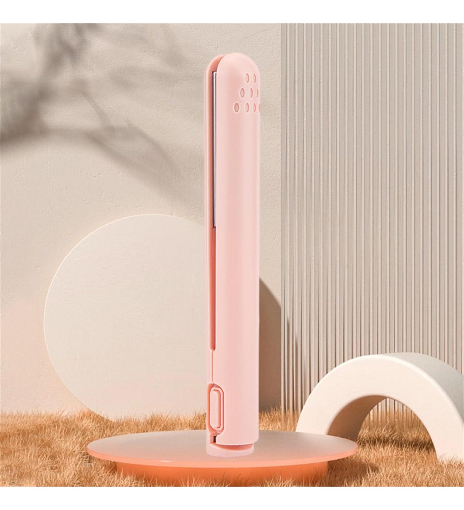 Mini Hair Straightener - 1 Inch Flat Iron & Curling Iron for Short Hair - Professional Pink Hair Curler for All Hair Types - Buy Online on GoSupps.com