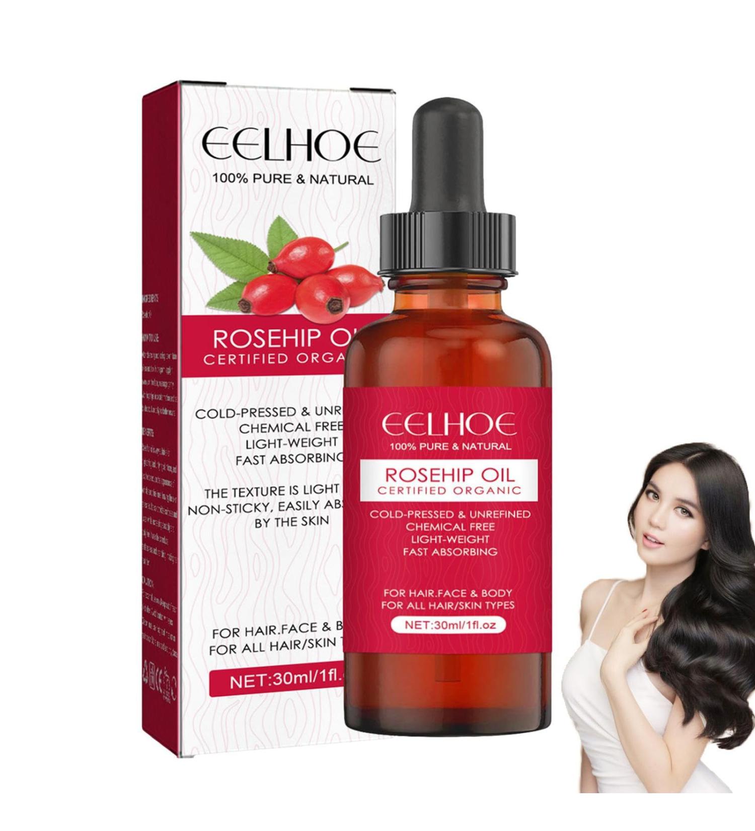 Organic Bio-Hageboten Oil - Cold-Pressed Rosehip Facial Oil for Scars & Stretch Marks | 30ml Ethereal Hydrating Massage Oil - Buy Online on GoSupps.com