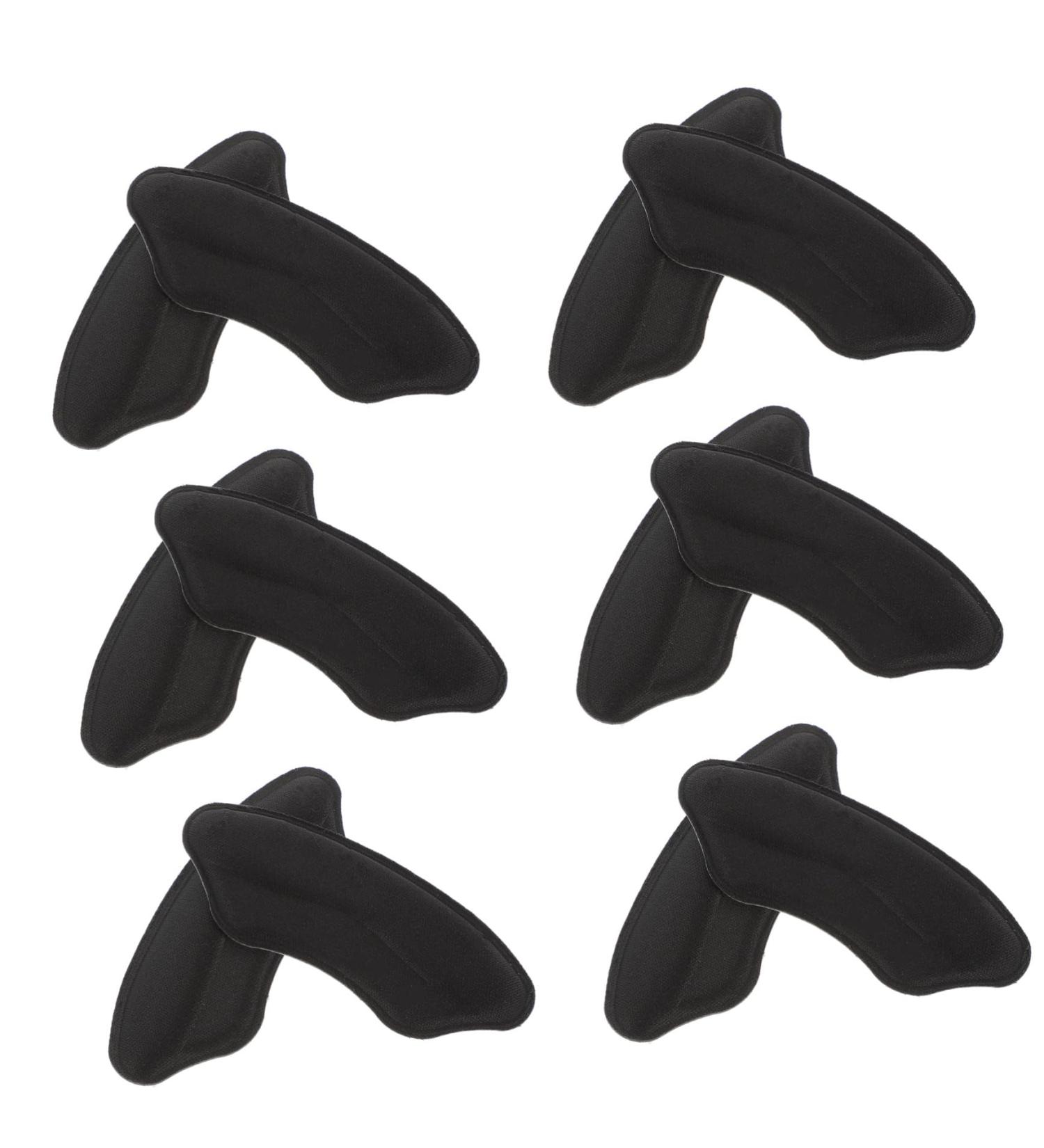 6 Pairs Heel Protectors & Cushion Pads - Blister Relief & Shoe Filler for Oversized Shoes - Invisible Black Ankle Protectors (9.5X3.5cm - Buy Online on GoSupps.com